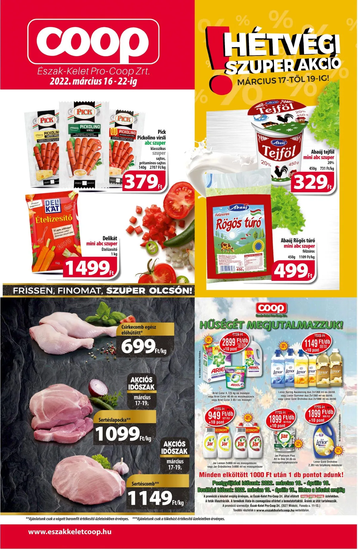 Coop akciós újság Észak-Kelet 03.16–03.22