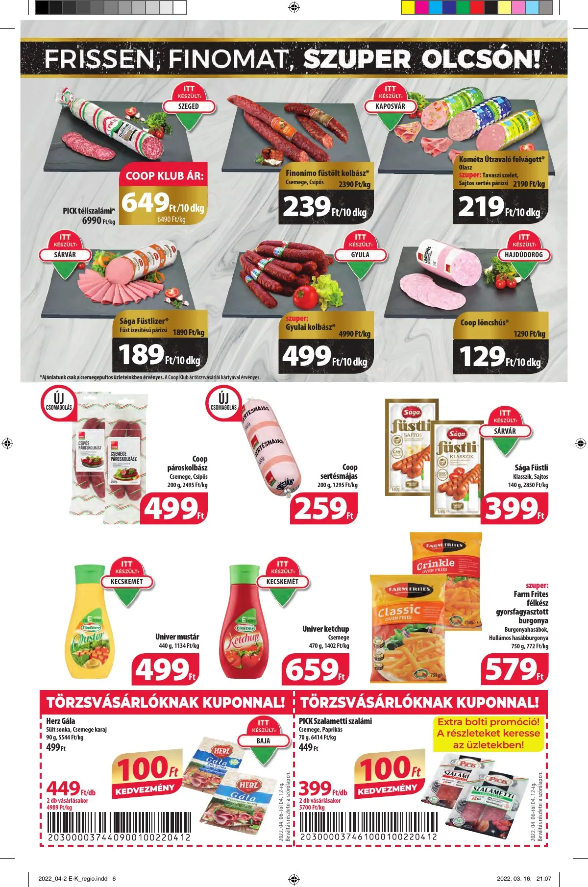 Coop akciós újság Észak kelet 04.06–04.12 – 6. oldal