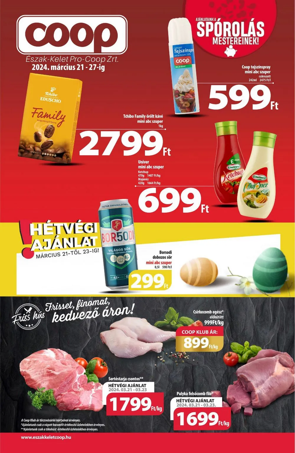 Coop akciós újság Észak-Kelet 03.21–03.27