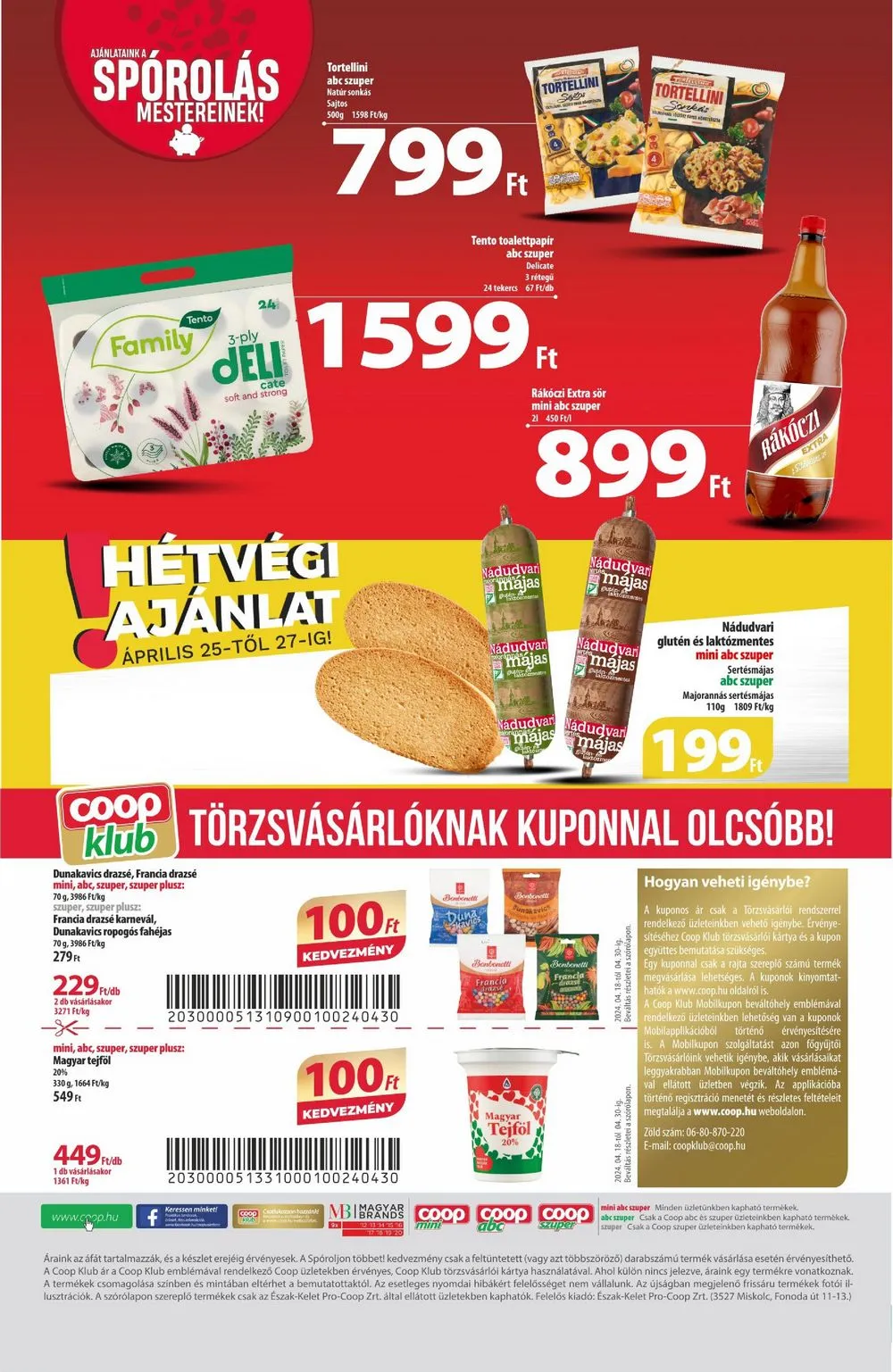 Coop akciós újság Észak-Kelet 04.18–04.30 – 12. oldal