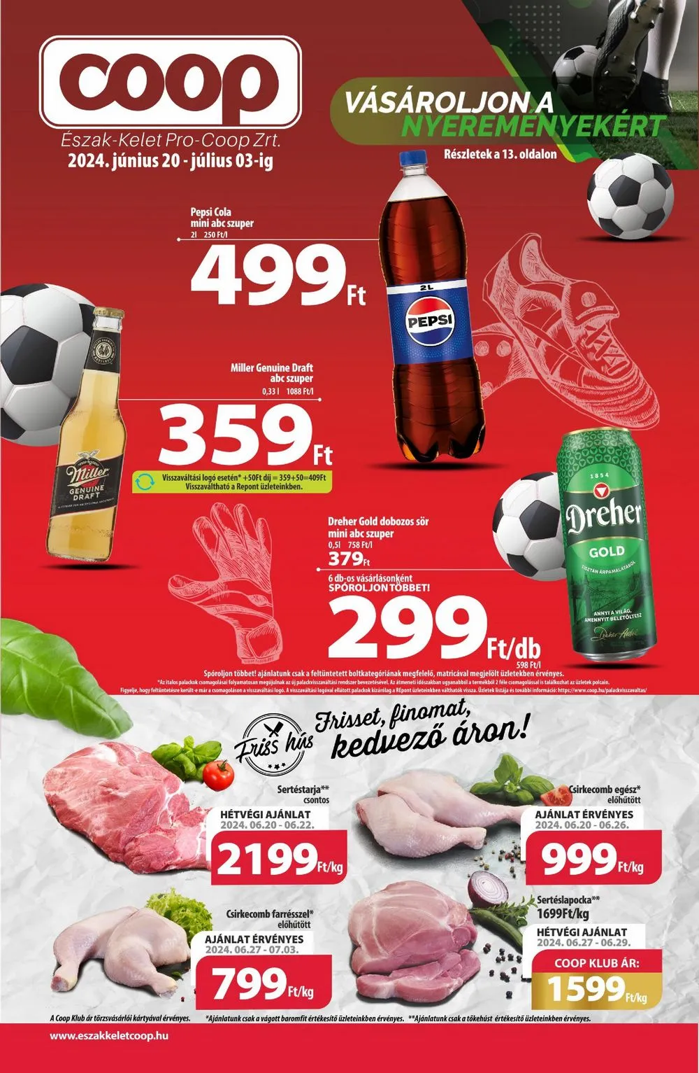 Coop akciós újság Észak-Kelet 06.20–07.03