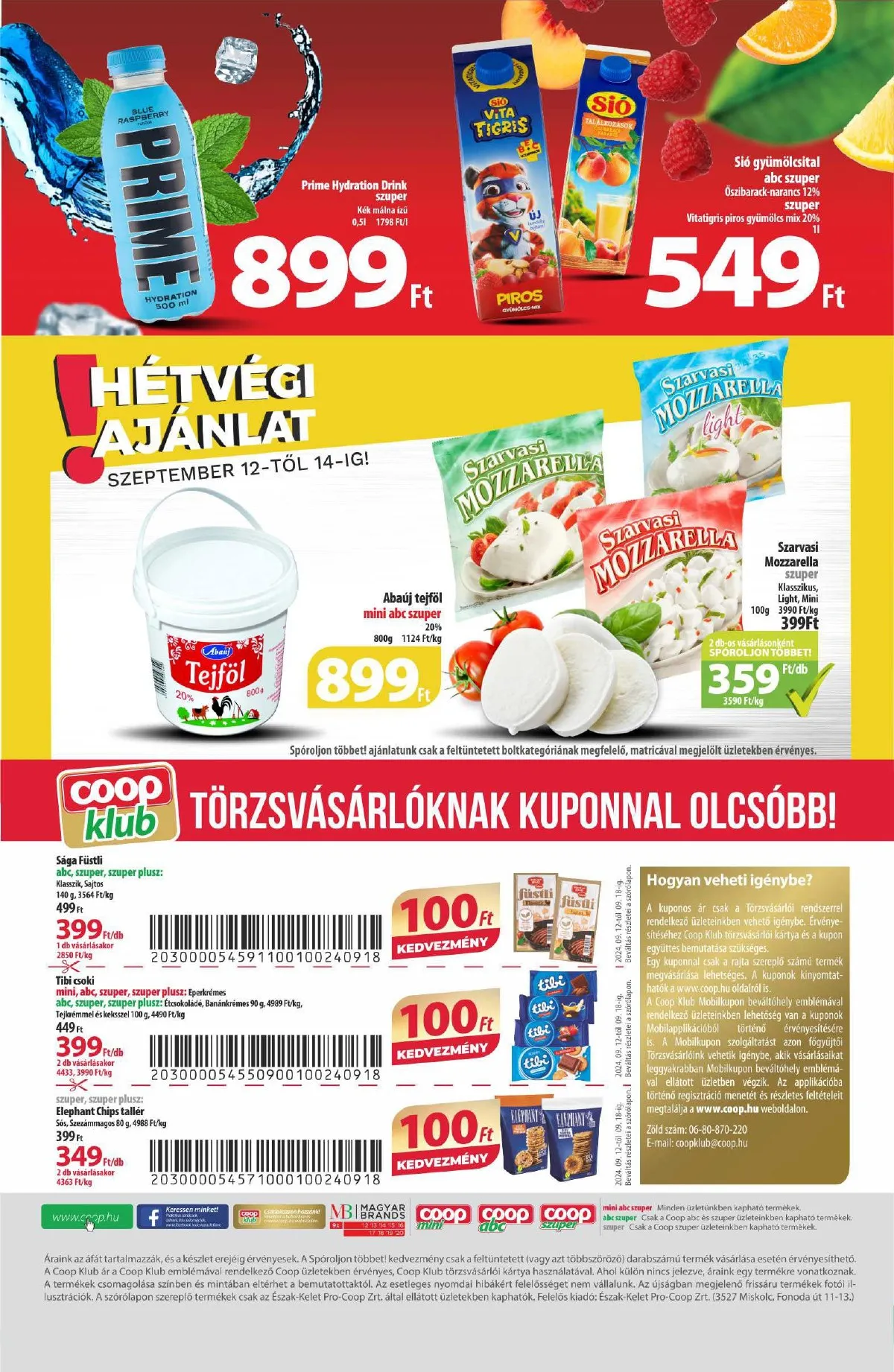 Coop akciós újság Észak-Kelet 09.12–09.18 – 12. oldal