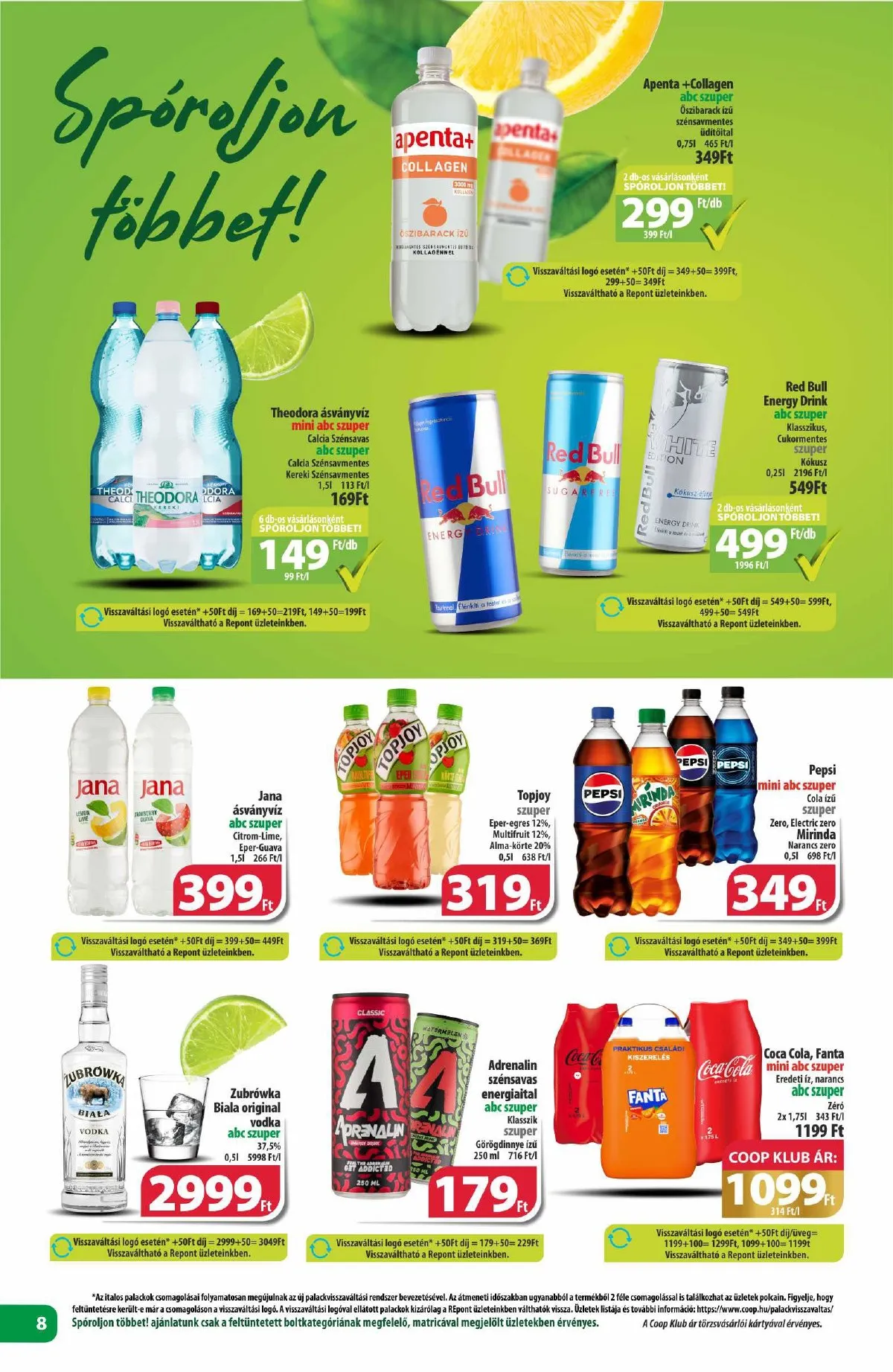 Coop akciós újság Észak-Kelet 09.12–09.18 – 8. oldal