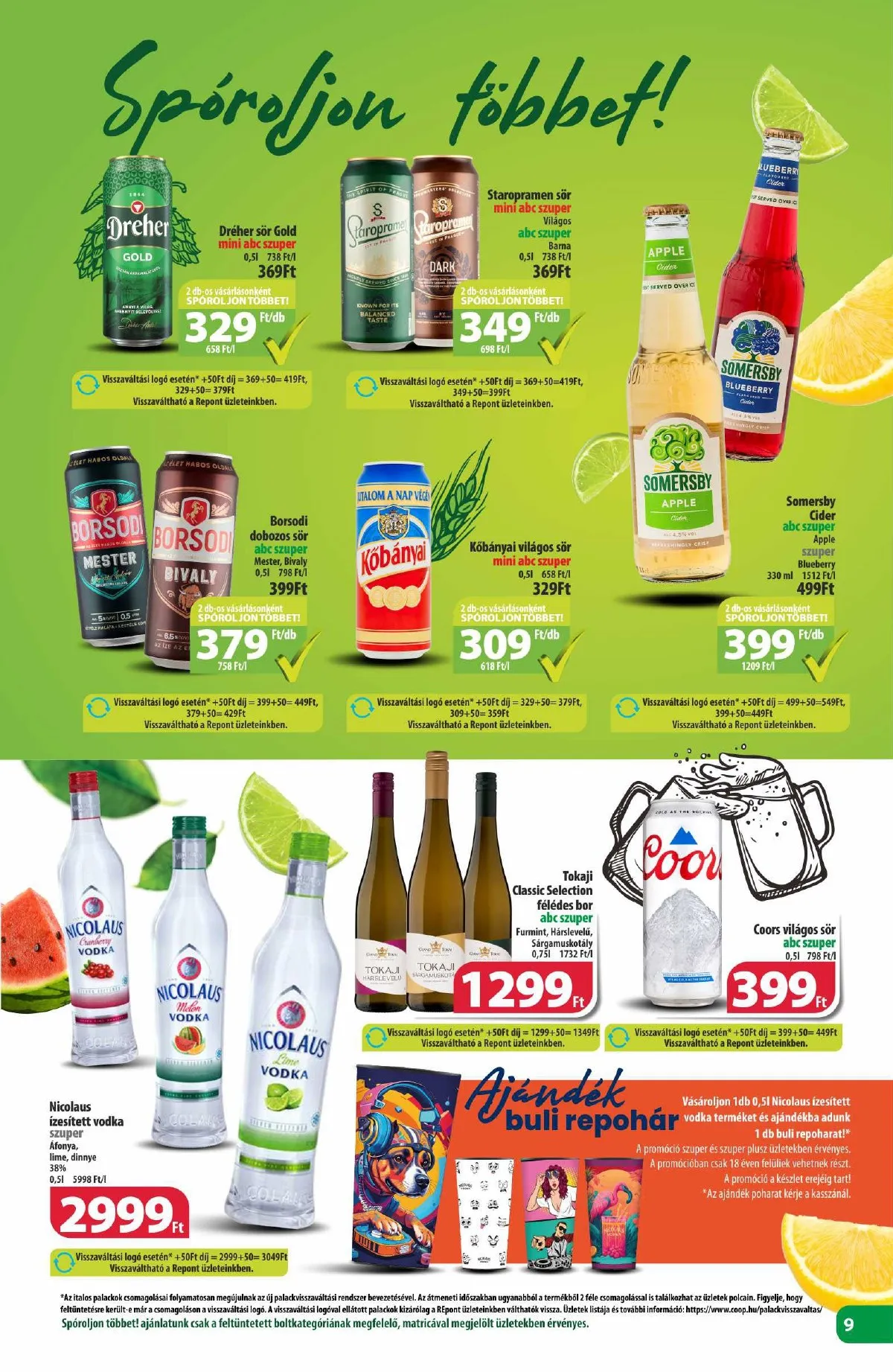 Coop akciós újság Észak-Kelet 09.12–09.18 – 9. oldal