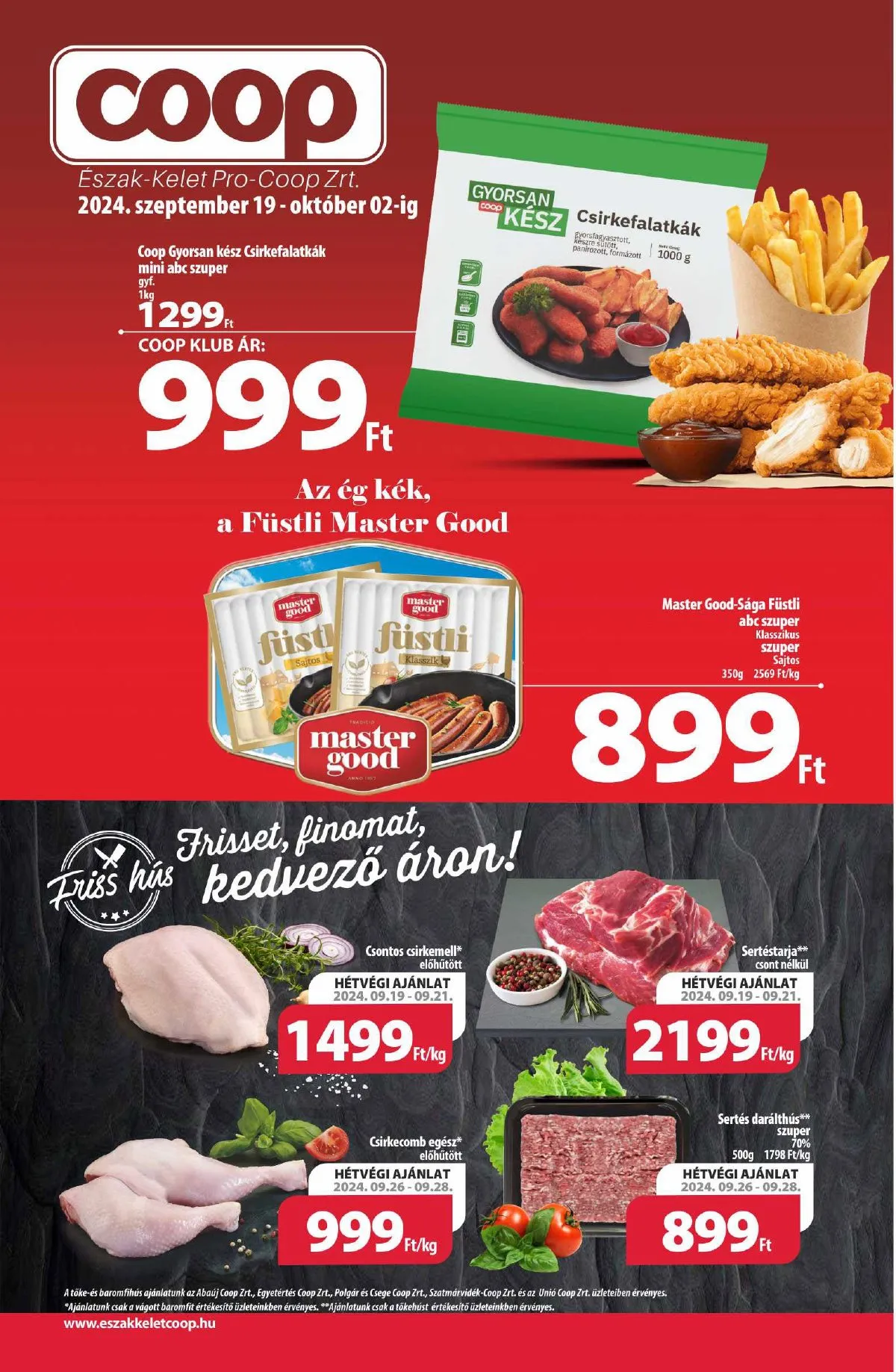 Coop akciós újság Észak-Kelet 09.19–10.02