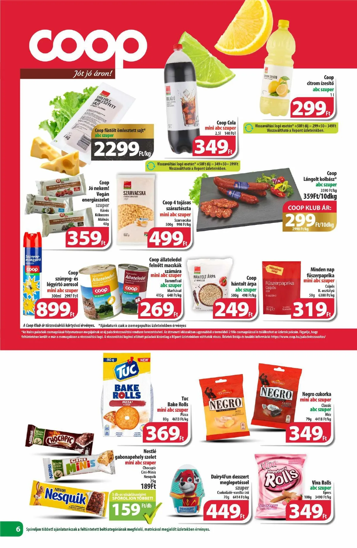 Coop akciós újság Észak-Kelet 09.19–10.02 – 6. oldal