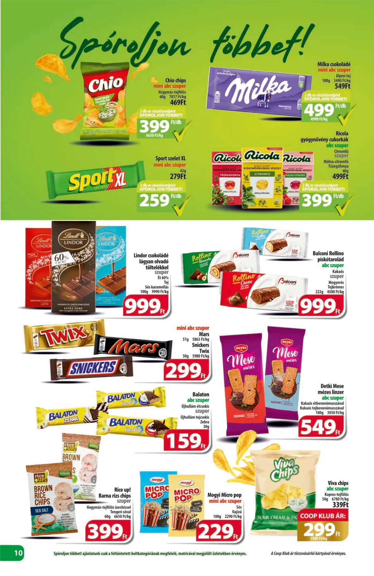 Coop akciós újság Észak-Kelet 10.17–10.22 – 10. oldal
