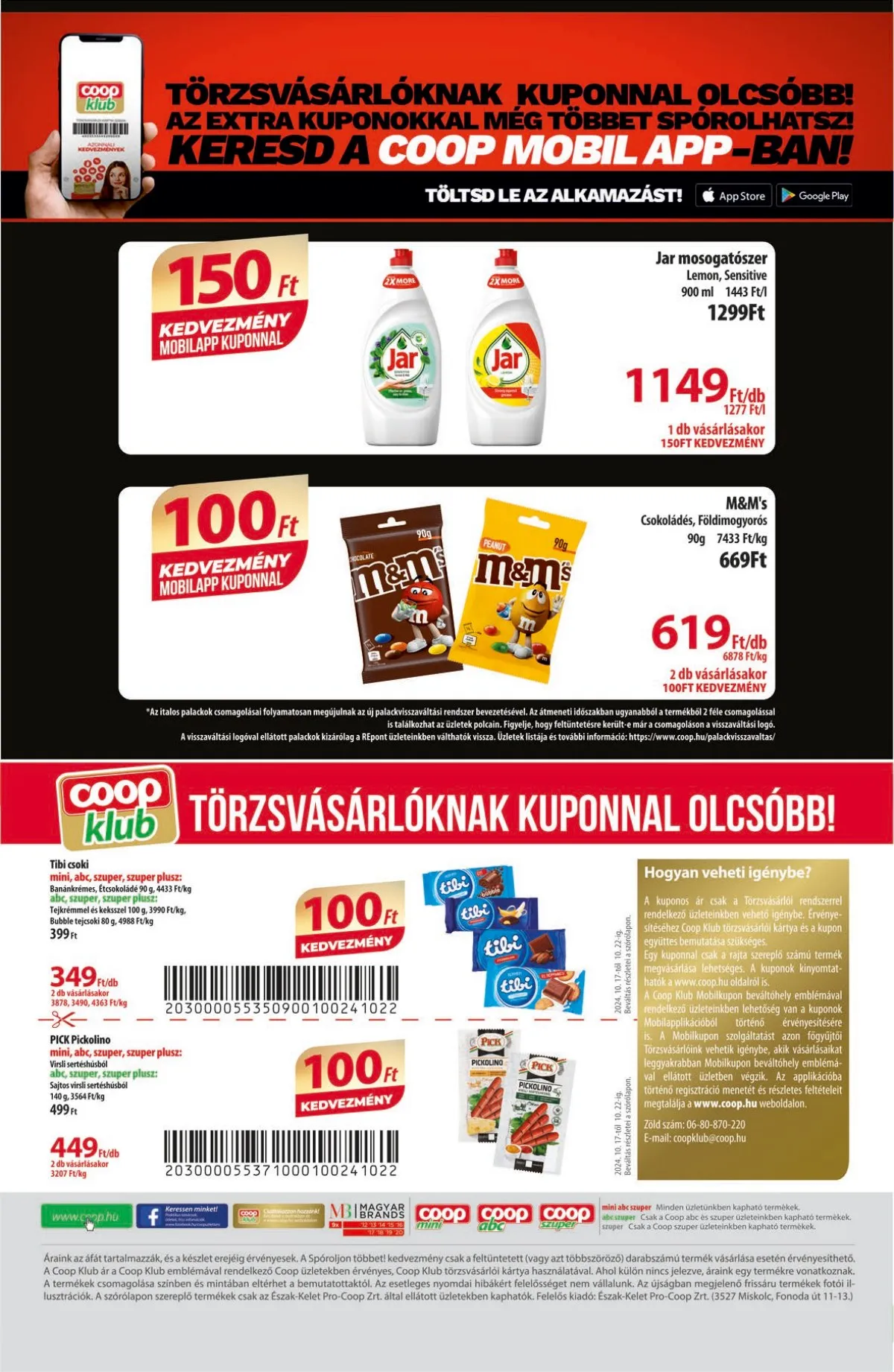 Coop akciós újság Észak-Kelet 10.17–10.22 – 12. oldal