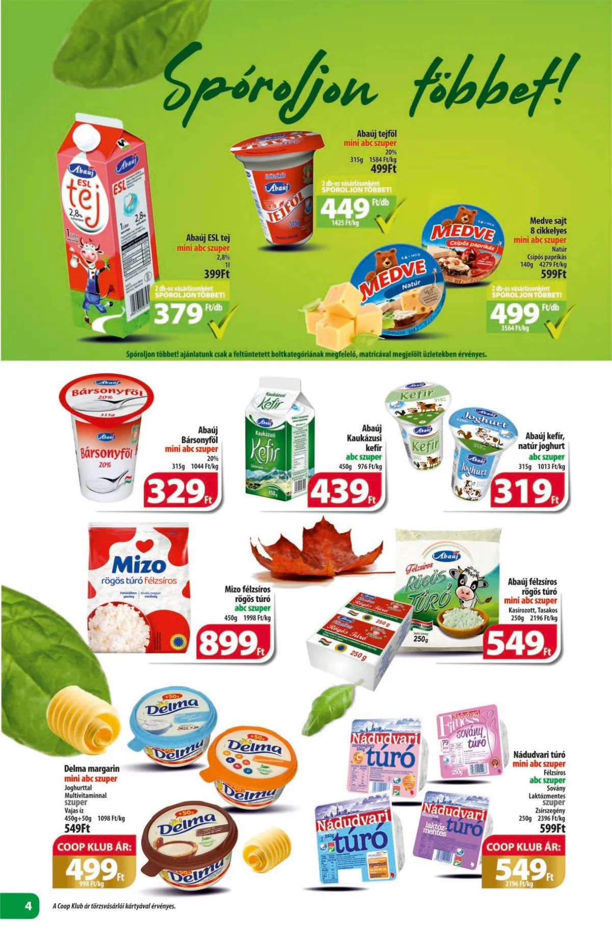 Coop akciós újság Észak-Kelet 10.17–10.22 – 4. oldal