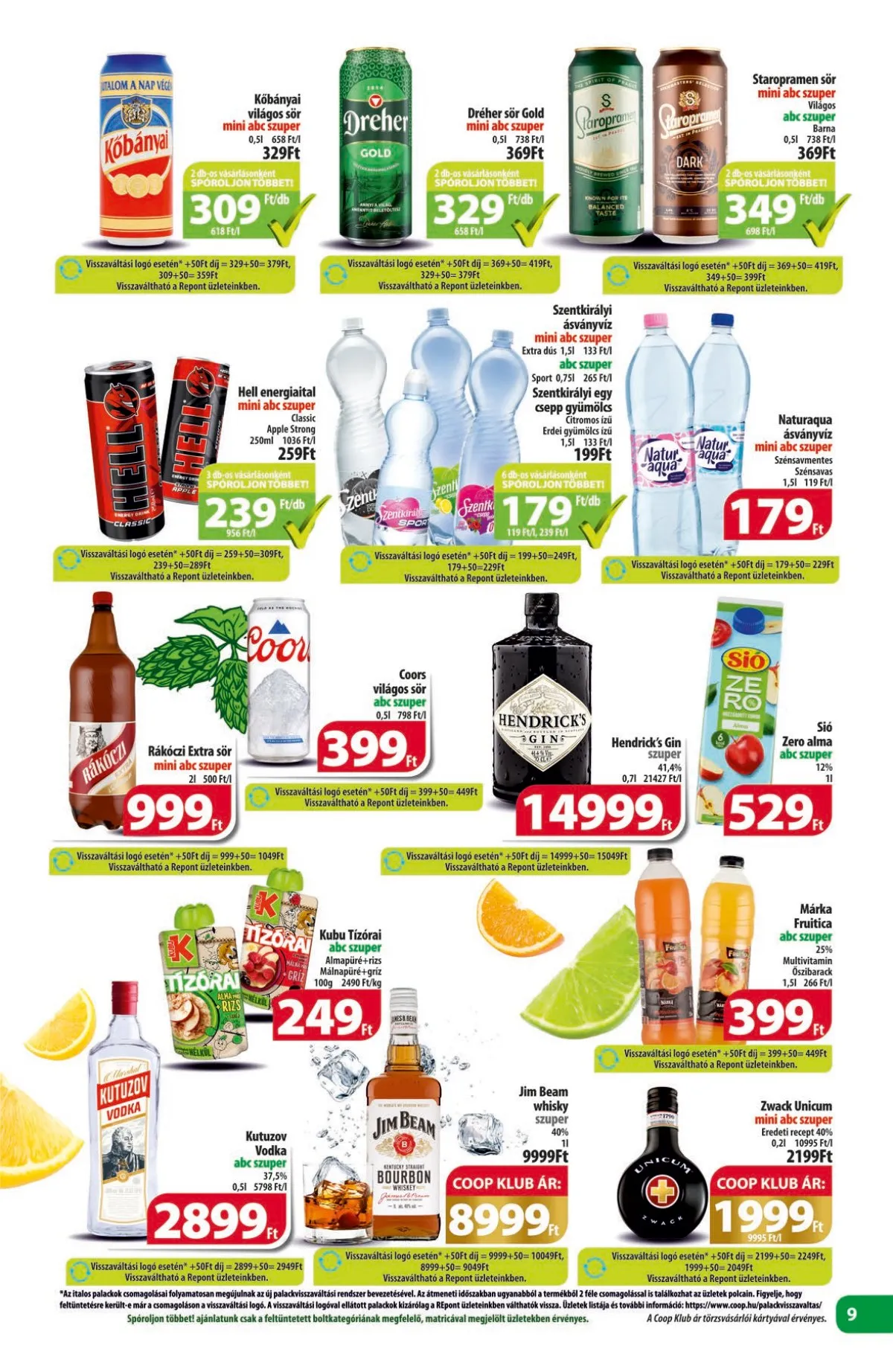 Coop akciós újság Észak-Kelet 10.17–10.22 – 9. oldal