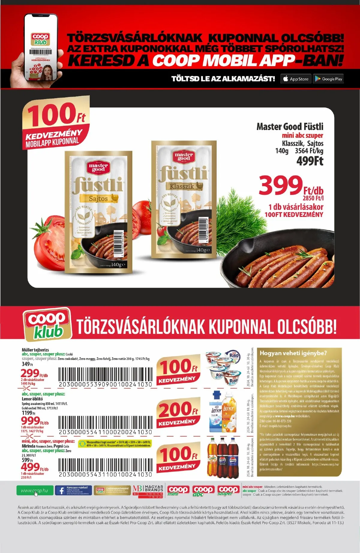 Coop akciós újság Észak-Kelet 10.24–10.30 – 12. oldal