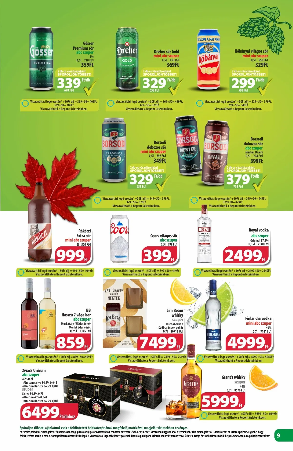 Coop akciós újság Észak-Kelet 11.14–11.20 – 9. oldal