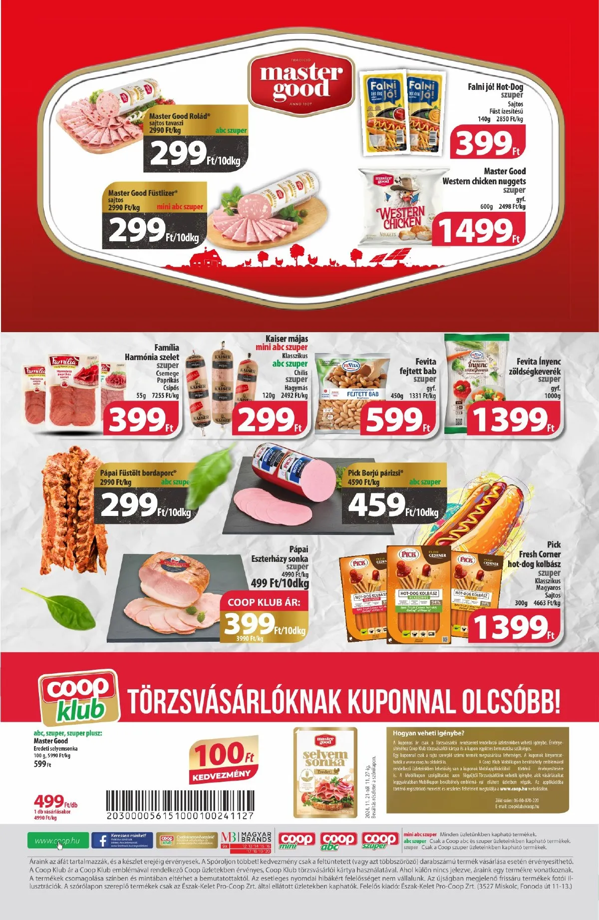 Coop akciós újság Észak-Kelet 11.21–11.27 – 3. oldal