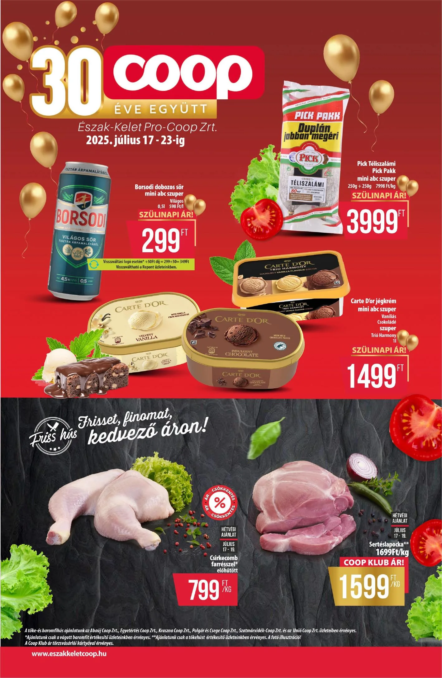 Coop akciós újság Észak-Kelet 07.17–07.23