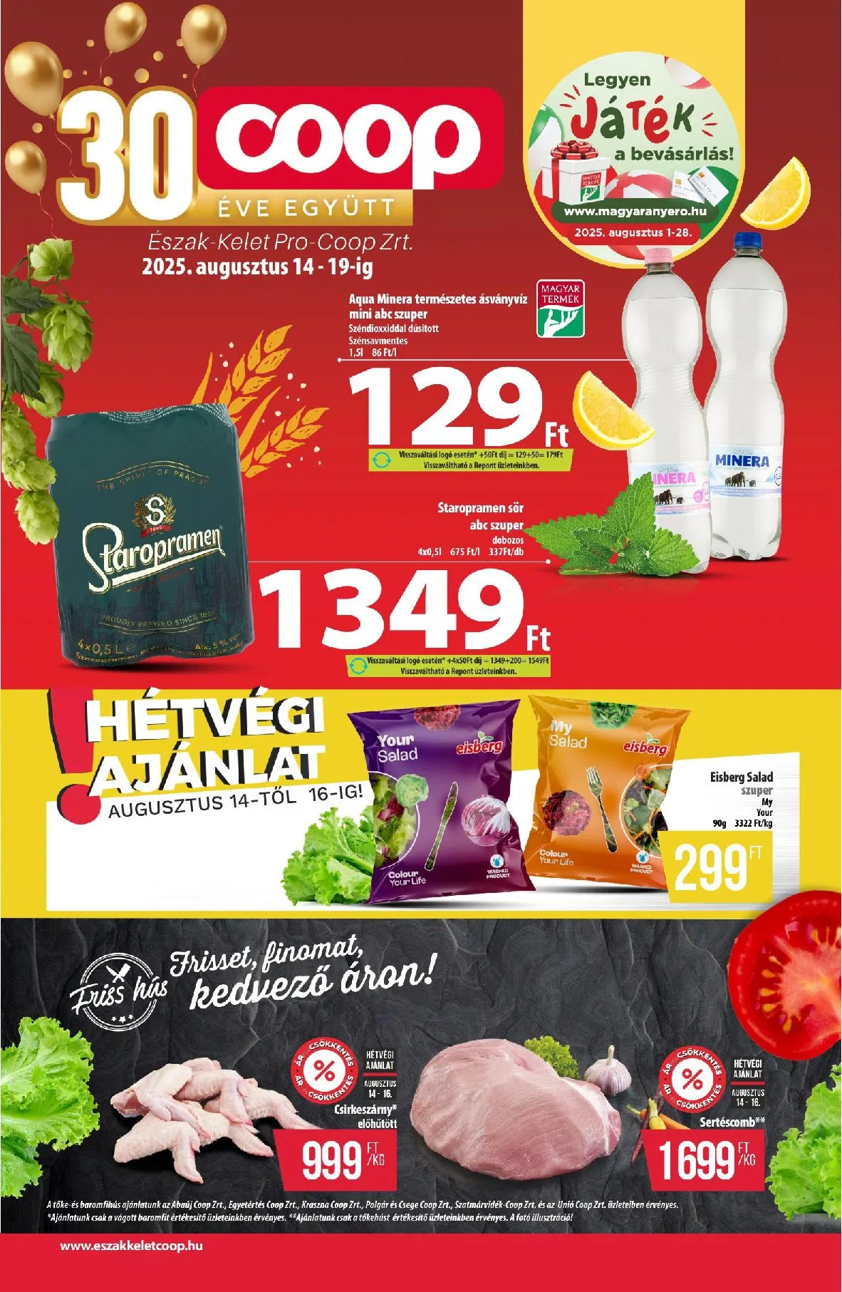 Coop akciós újság Észak kelet 08.14–08.19