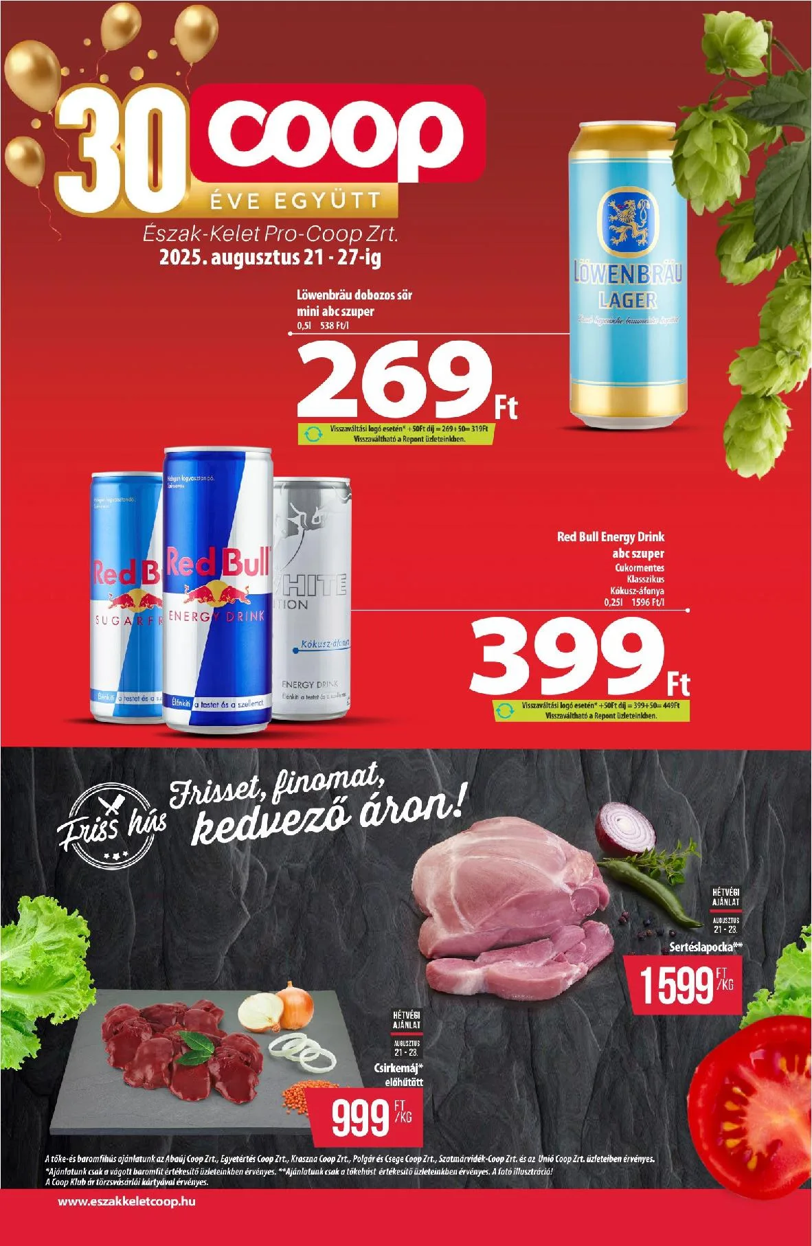 Coop akciós újság Észak kelet 08.21–08.27