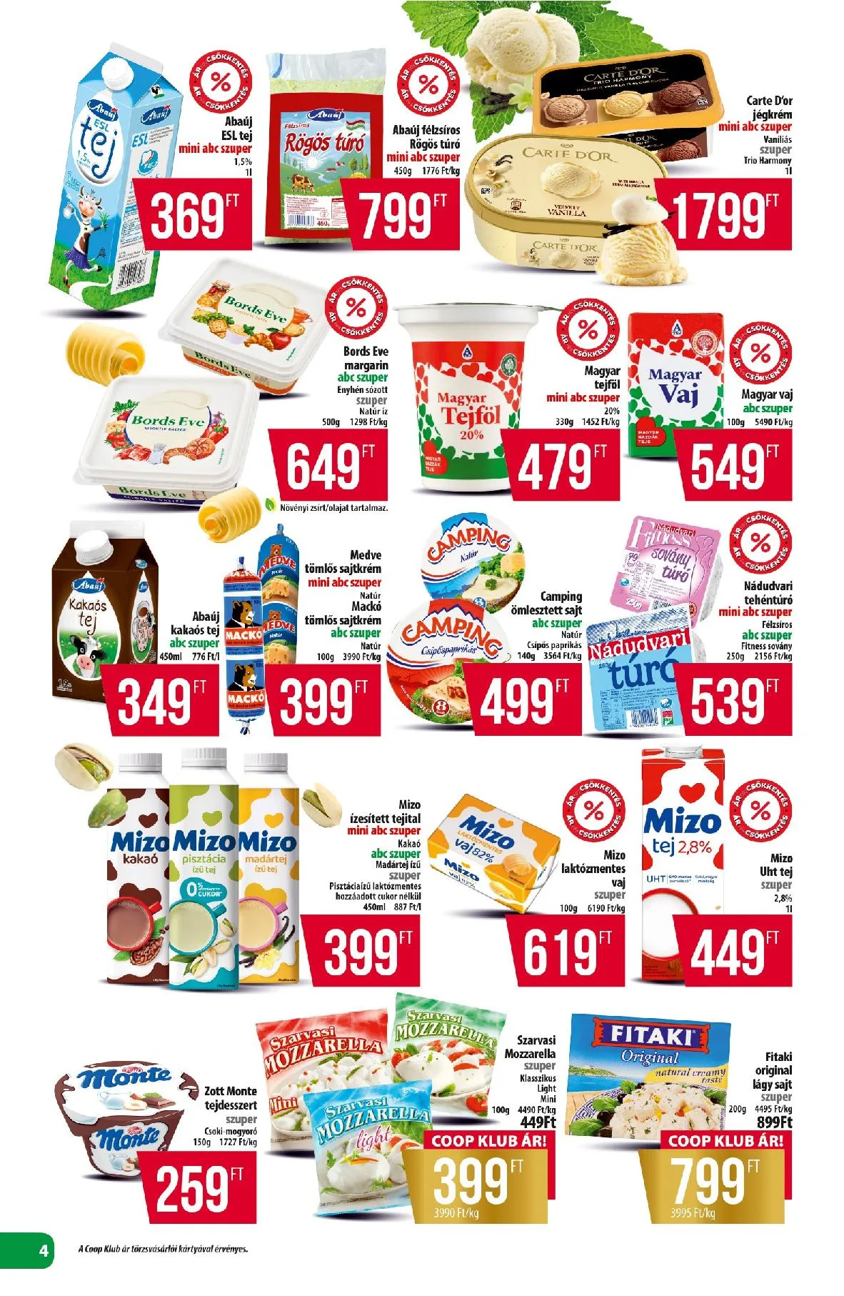 Coop akciós újság Észak kelet 08.21–08.27 – 4. oldal