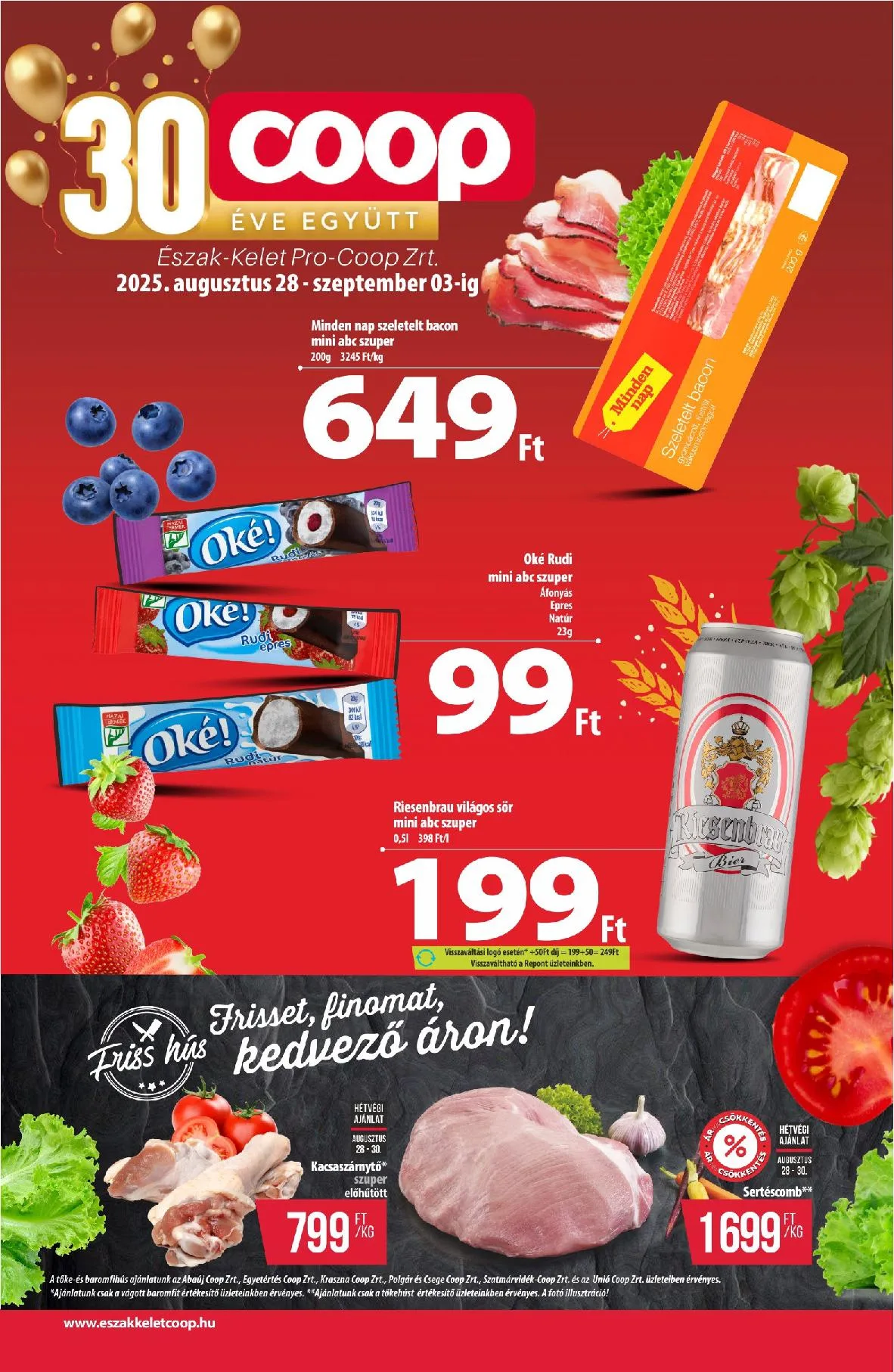 Coop akciós újság Észak kelet 08.28–09.03