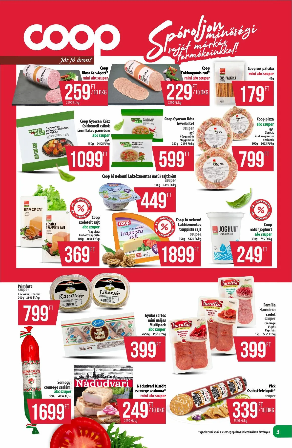Coop akciós újság Észak-Kelet 08.28–09.03 – 3. oldal