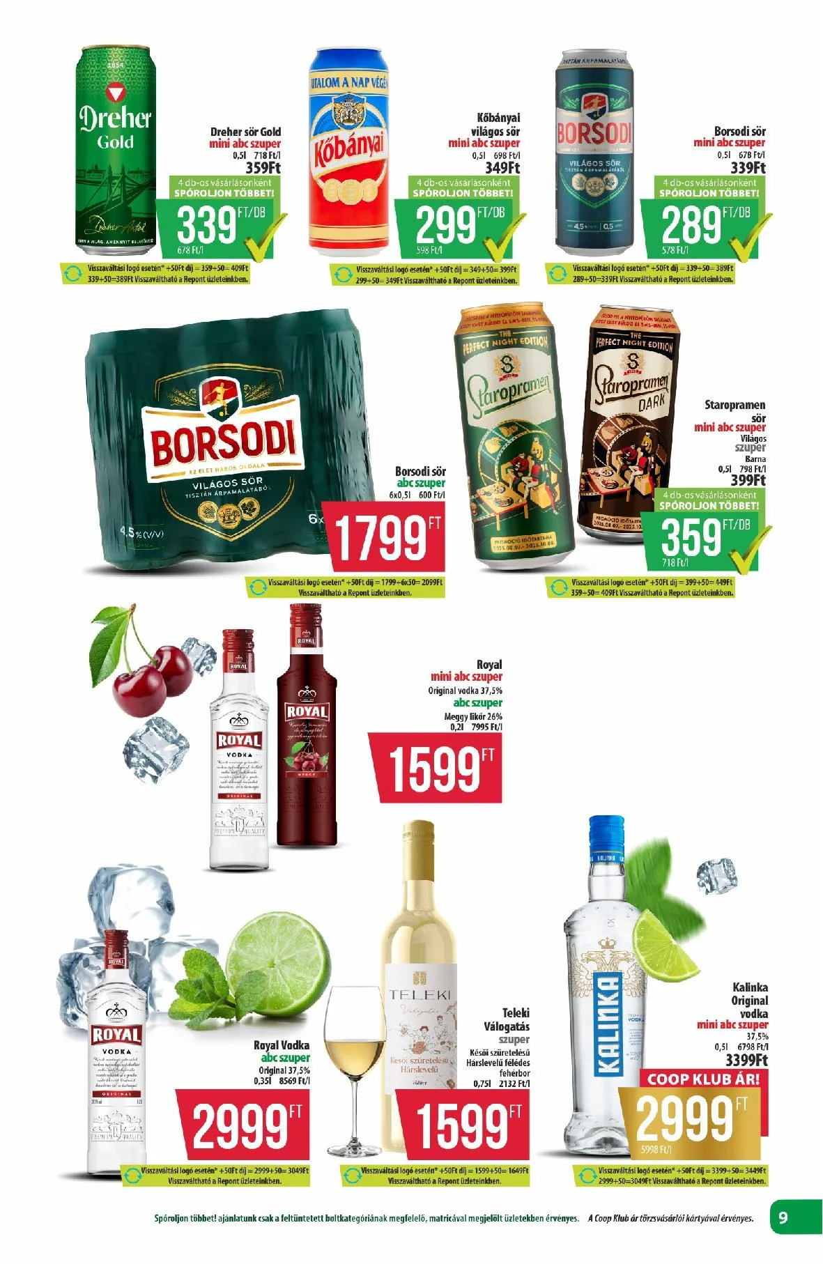 Coop akciós újság Észak-Kelet 09.25–10.01 – 12. oldal