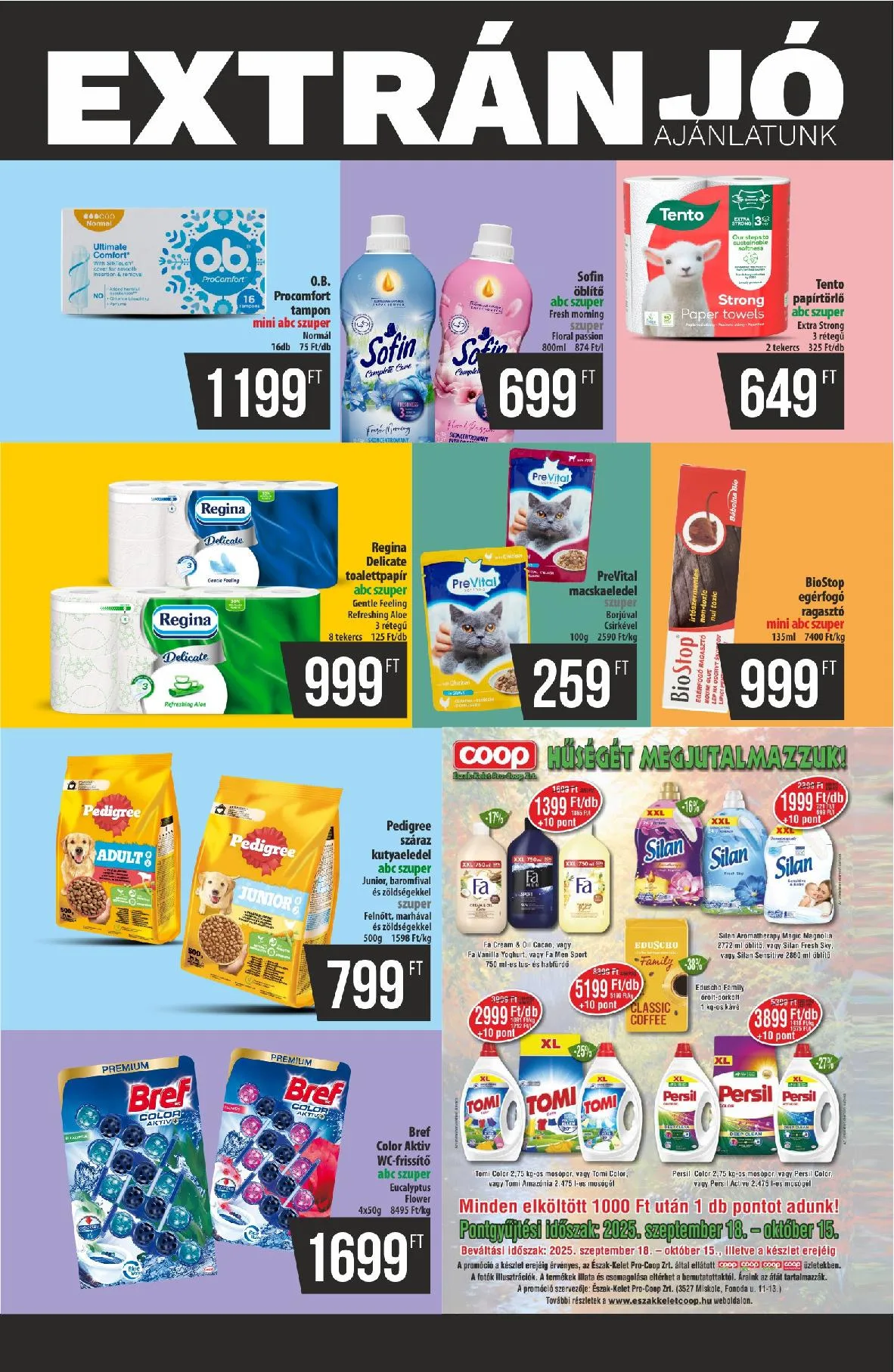 Coop akciós újság Észak-Kelet 09.25–10.01 – 3. oldal