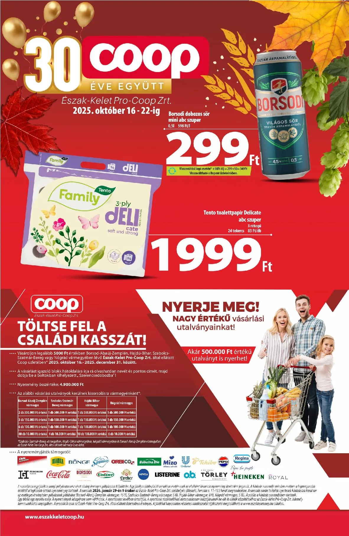 Coop akciós újság Észak kelet 10.16–10.22