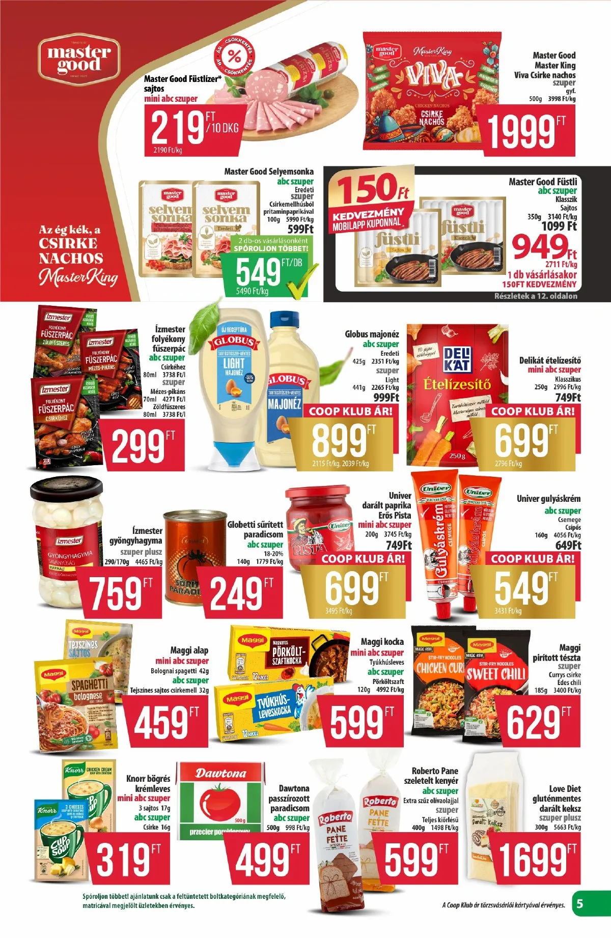 Coop akciós újság Észak-Kelet 10.24–10.29 – 5. oldal