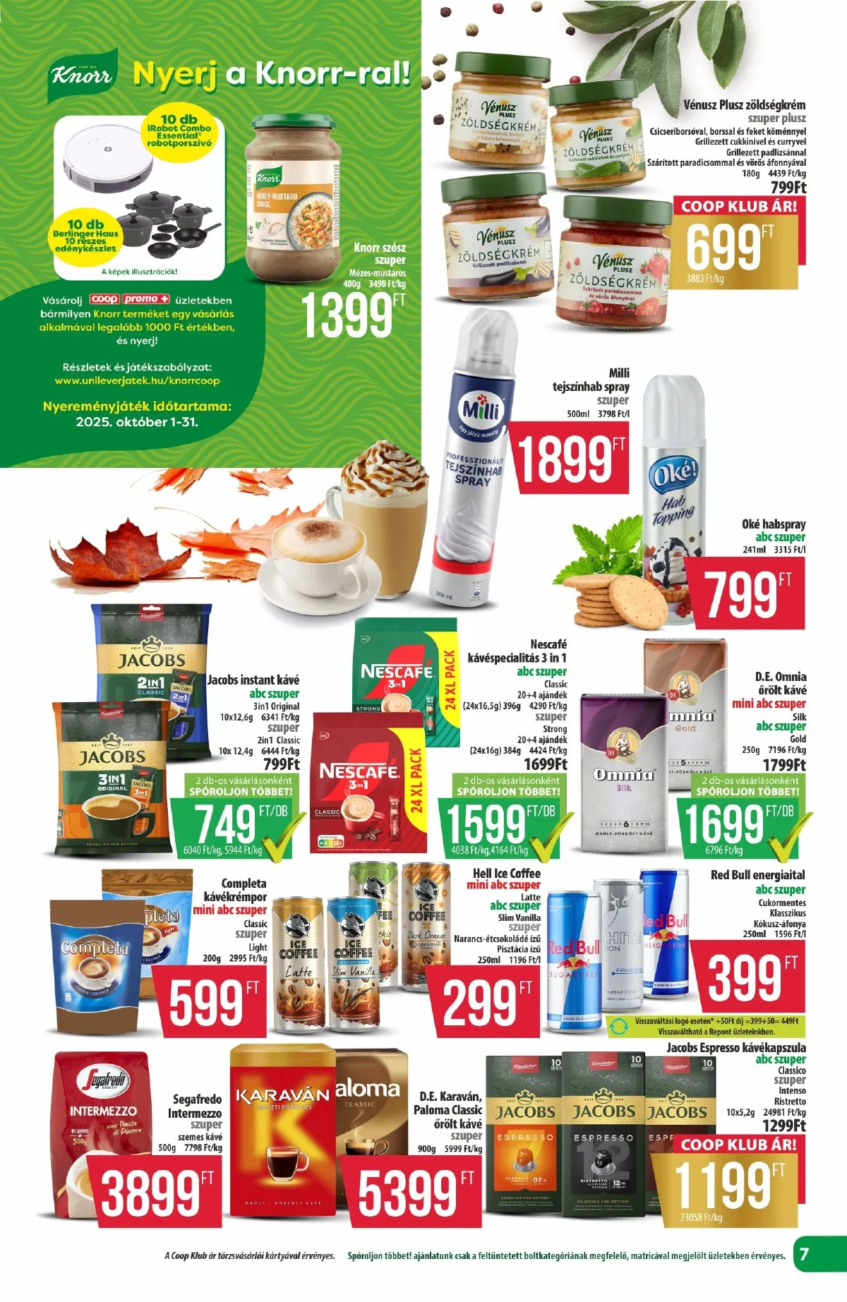 Coop akciós újság Észak-Kelet 10.24–10.29 – 7. oldal