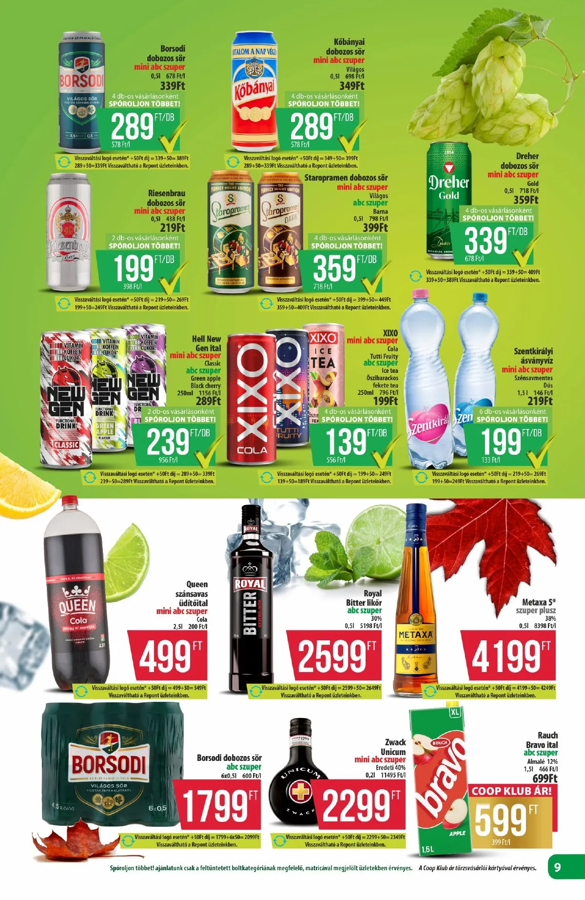 Coop akciós újság Észak-Kelet 10.24–10.29 – 9. oldal