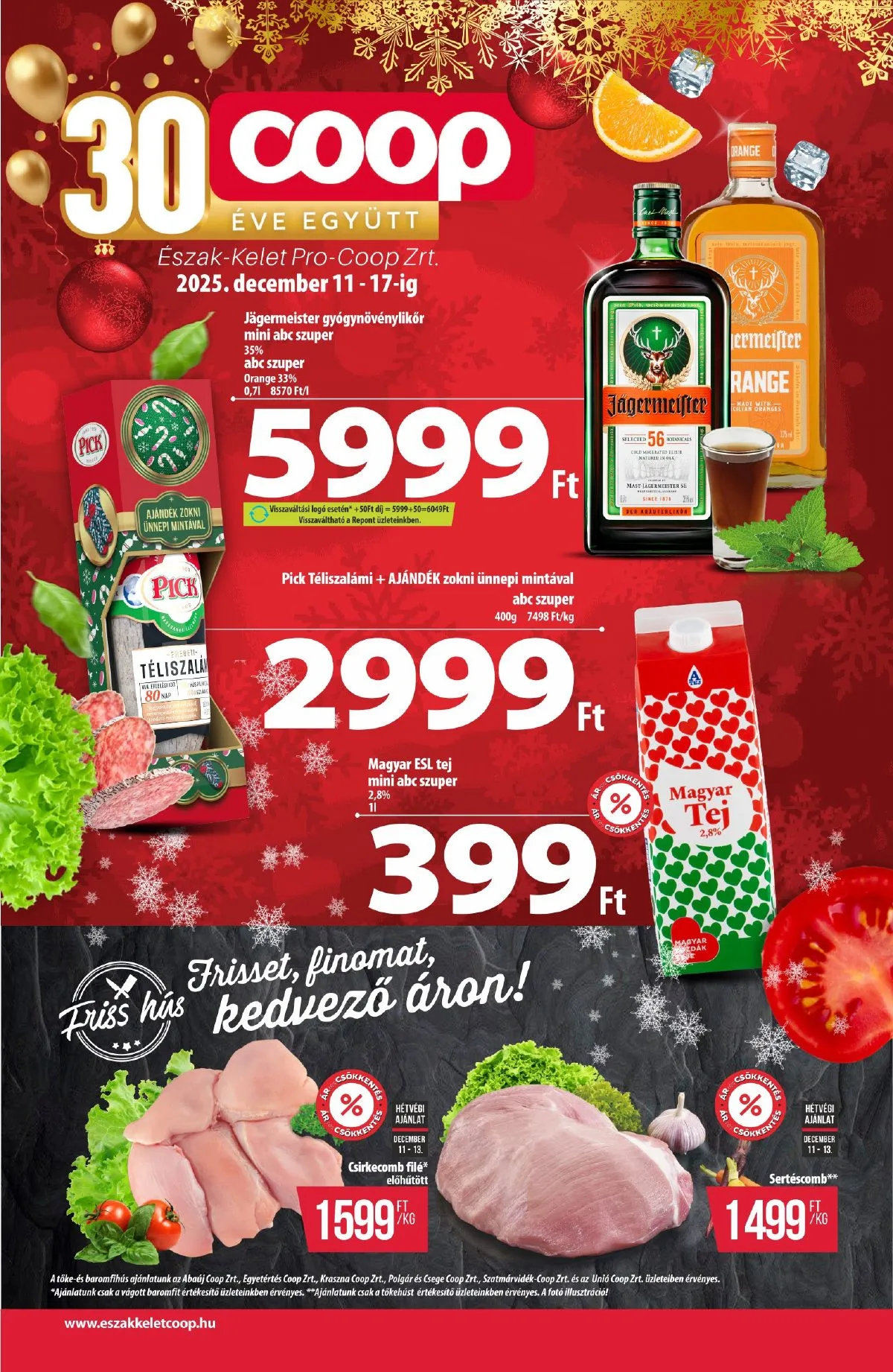 Coop akciós újság Észak-Kelet 12.11–12.17