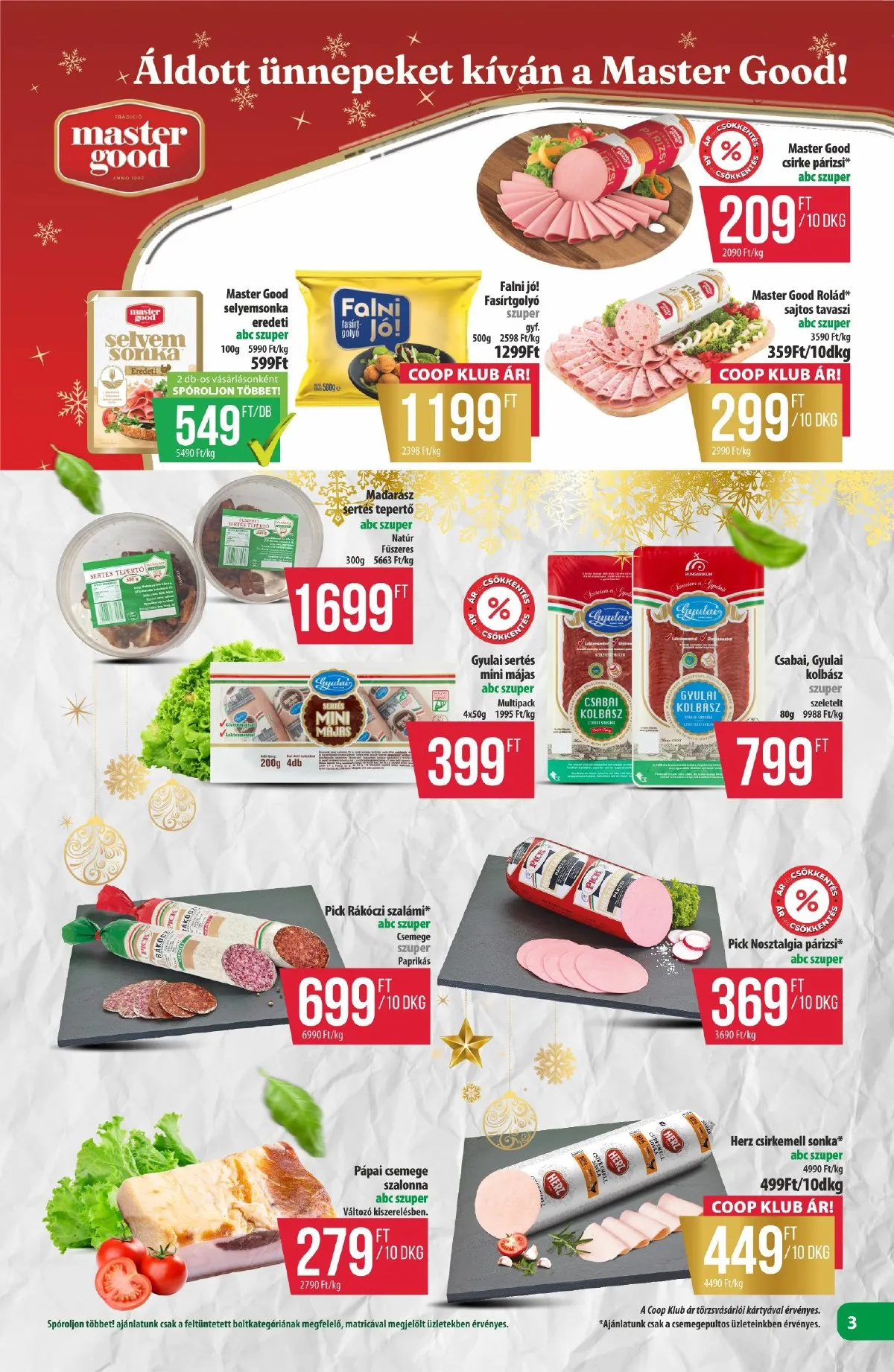 Coop akciós újság Észak-Kelet 12.11–12.17 – 3. oldal