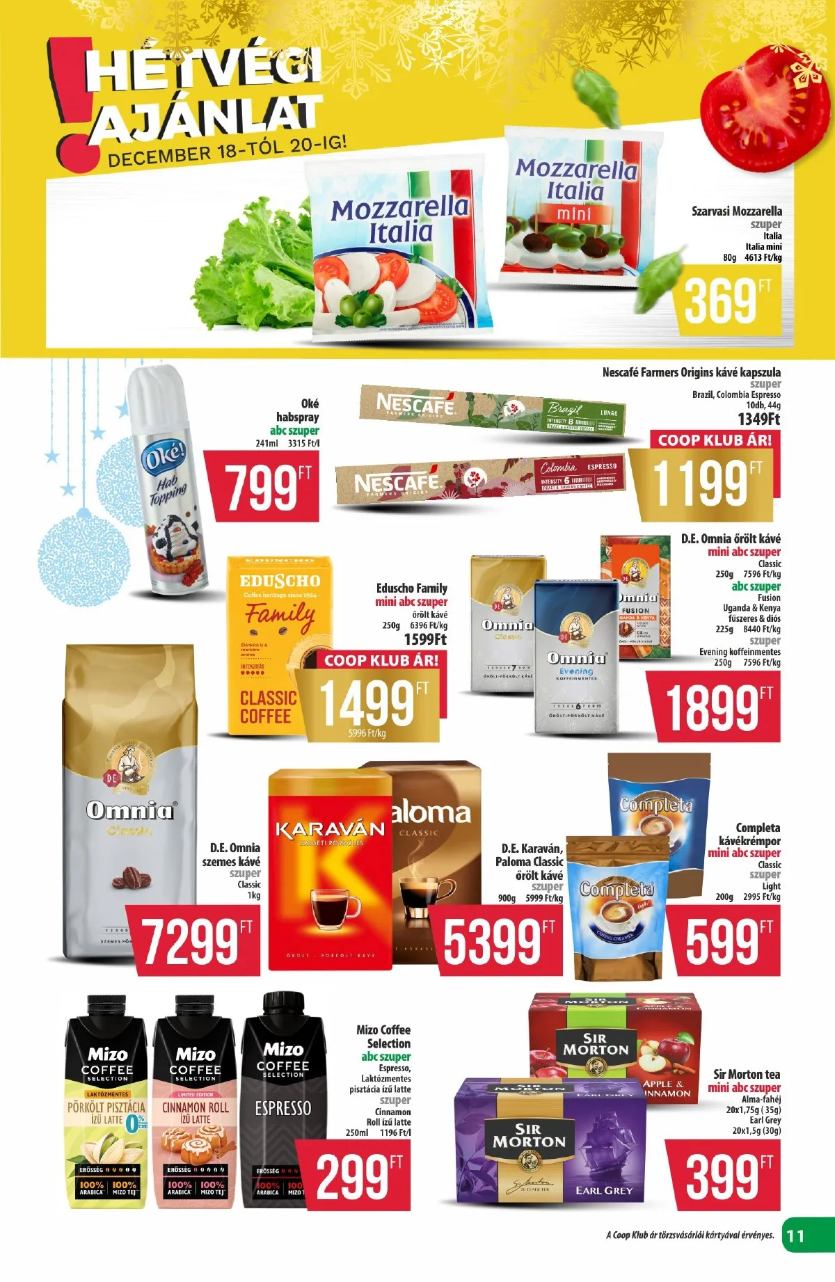 Coop akciós újság Észak-Kelet 12.18–12.31 – 11. oldal