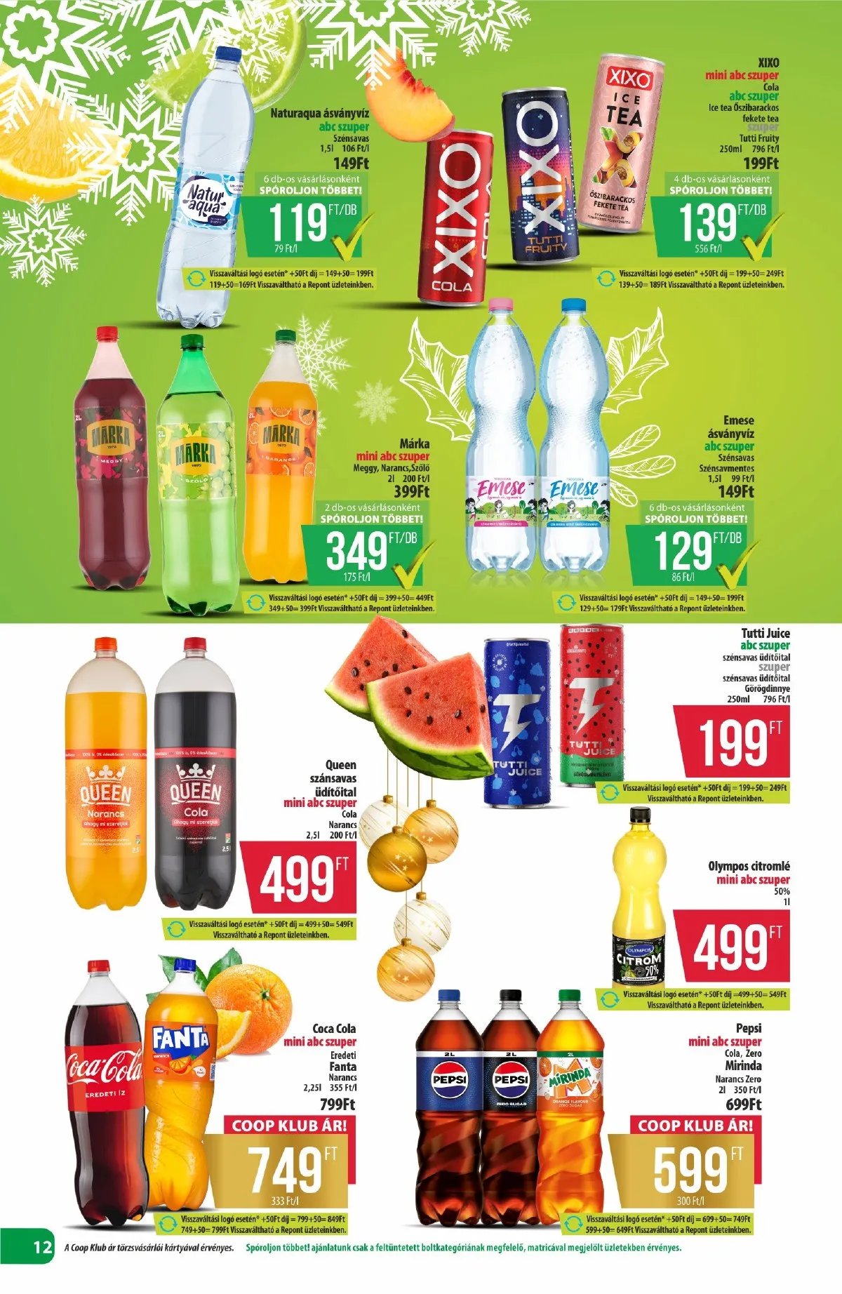 Coop akciós újság Észak-Kelet 12.18–12.31 – 12. oldal
