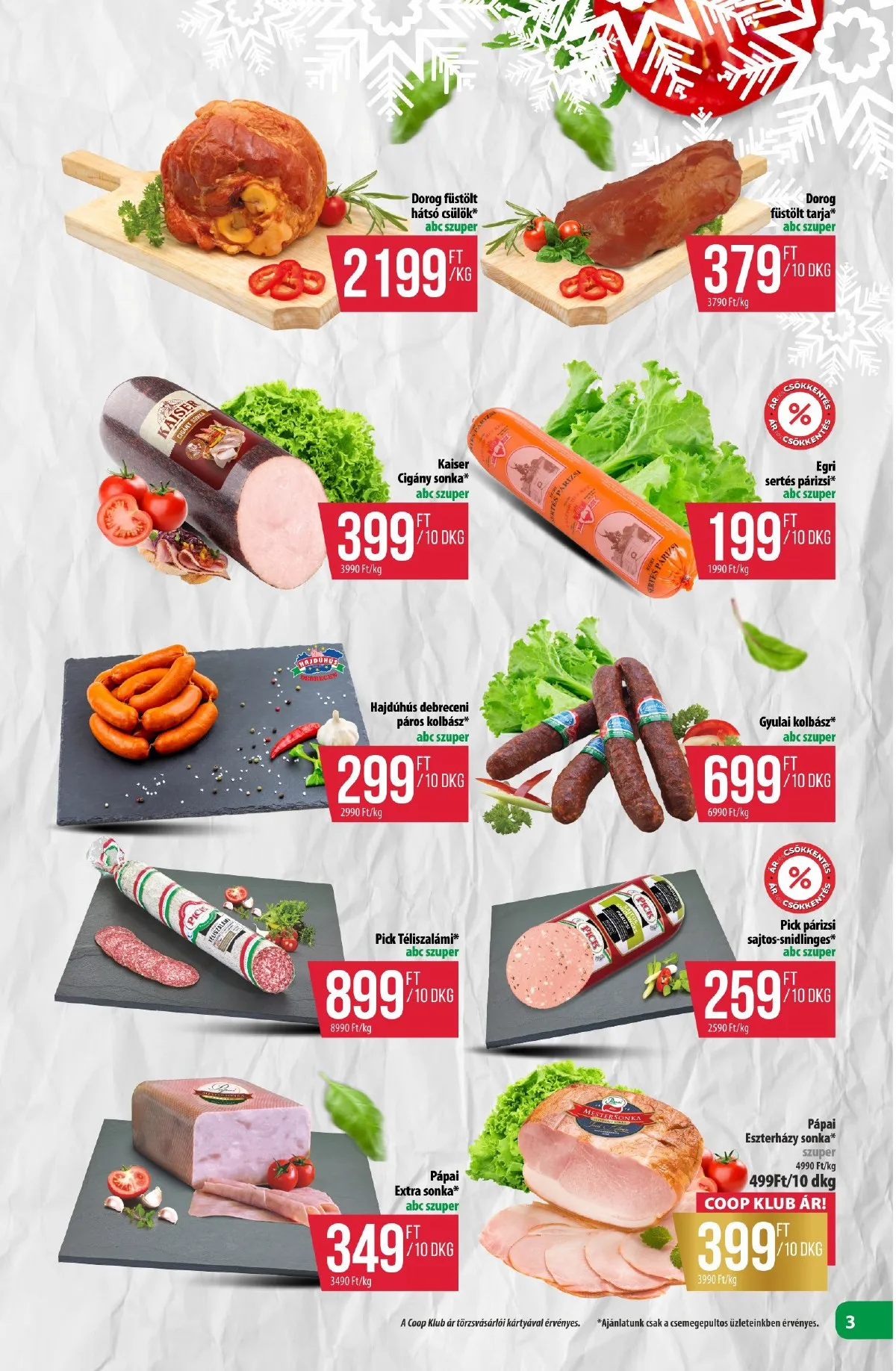 Coop akciós újság Észak-Kelet 12.18–12.31 – 3. oldal