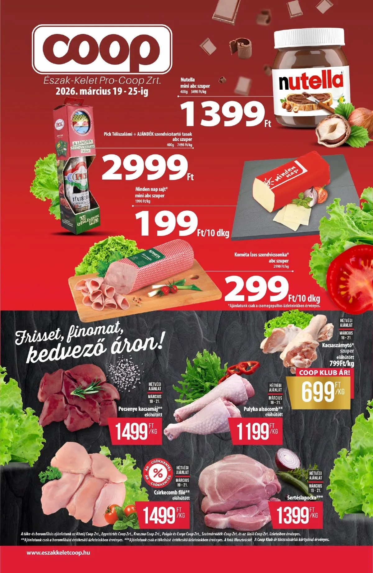 Coop akciós újság Észak-Kelet 03.19–03.25