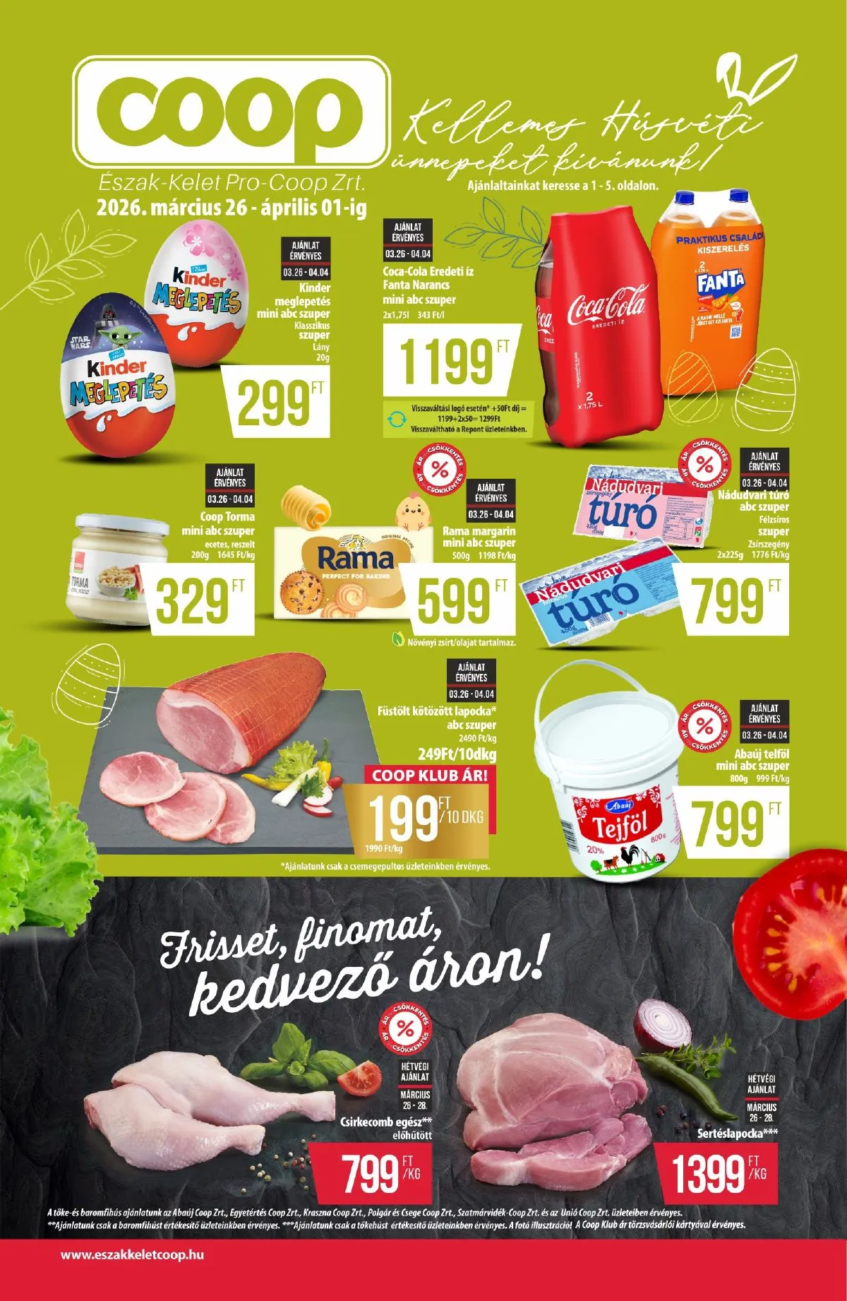 Coop akciós újság Észak-Kelet 03.26–04.01