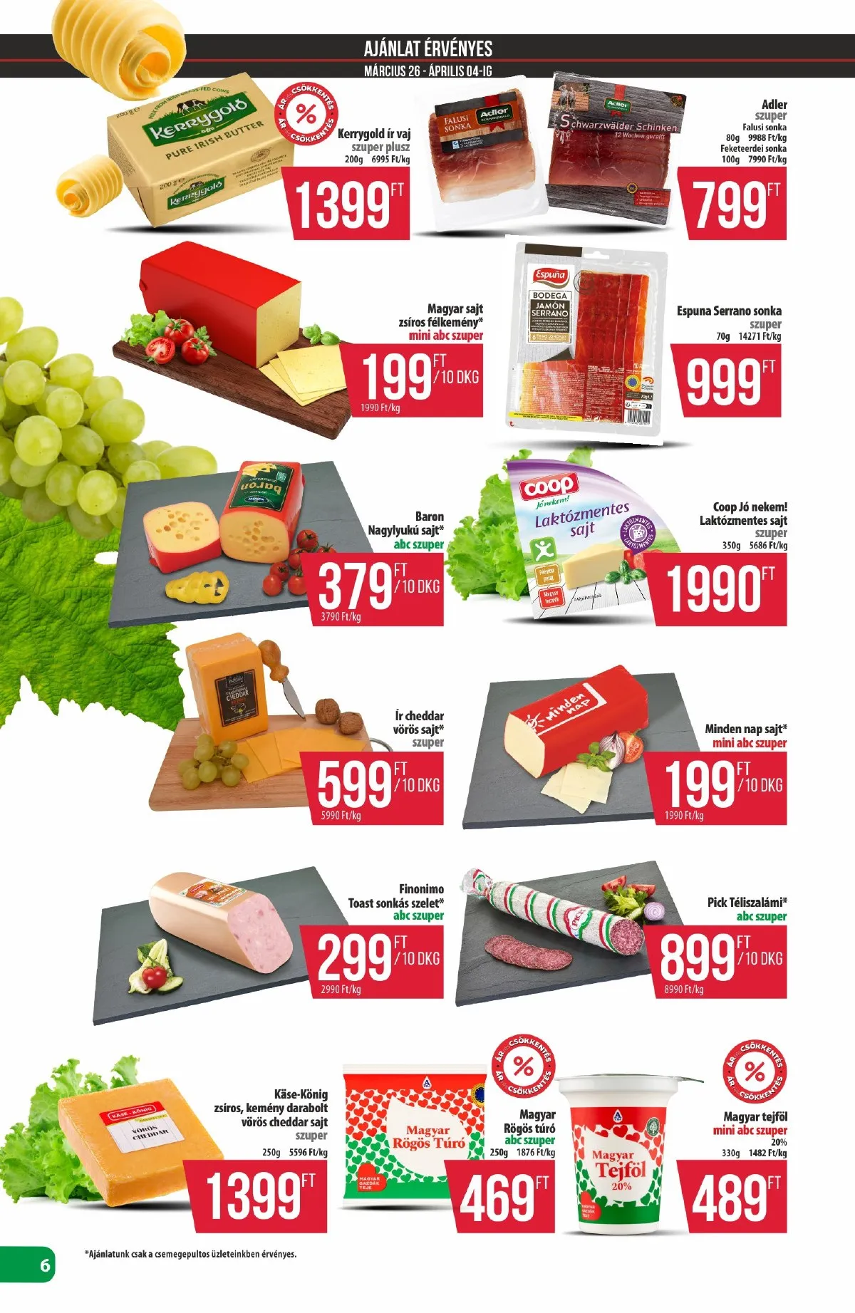Coop akciós újság Észak-Kelet 03.26–04.01 – 6. oldal