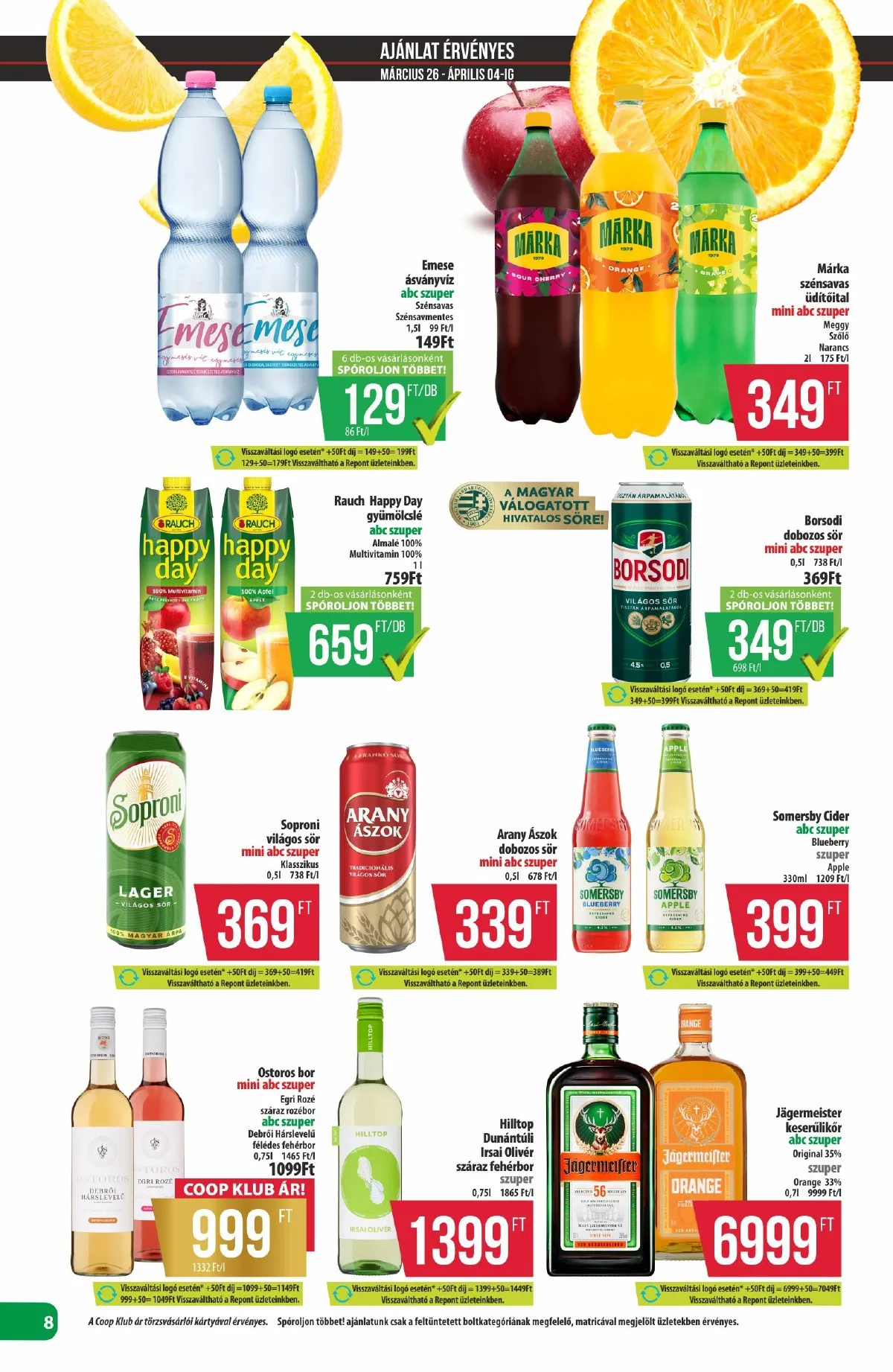 Coop akciós újság Észak-Kelet 03.26–04.01 – 8. oldal