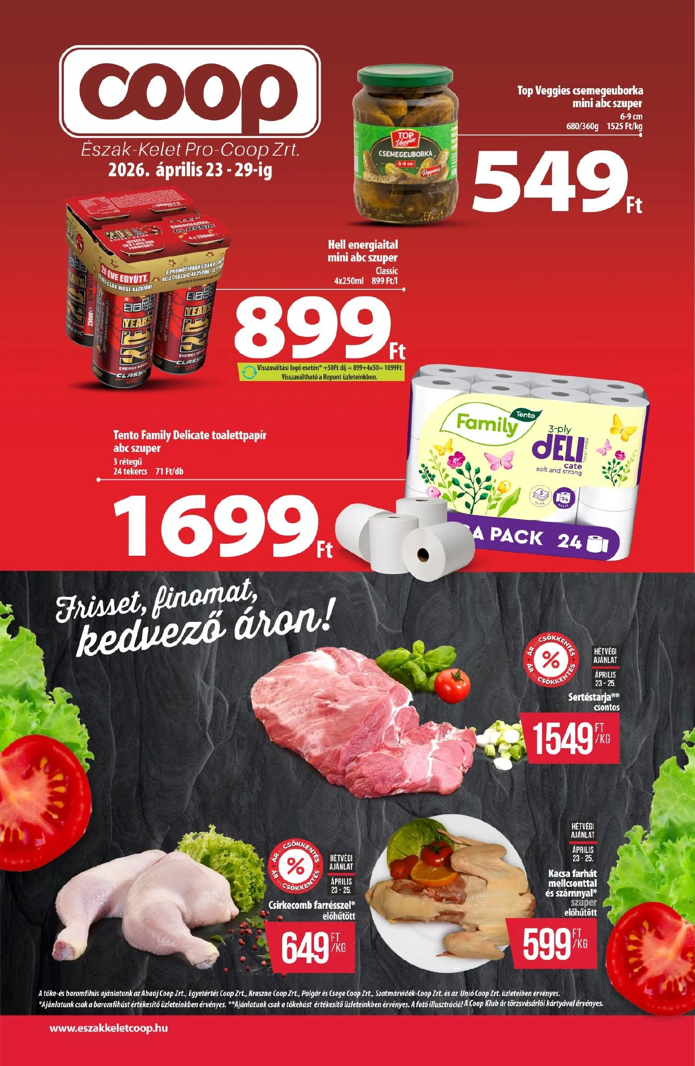 Coop akciós újság Észak-Kelet 04.23–04.29
