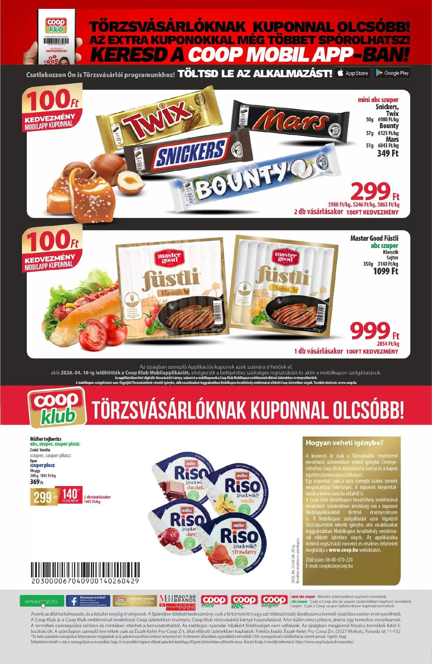 Coop akciós újság Észak-Kelet 04.23–04.29 – 12. oldal