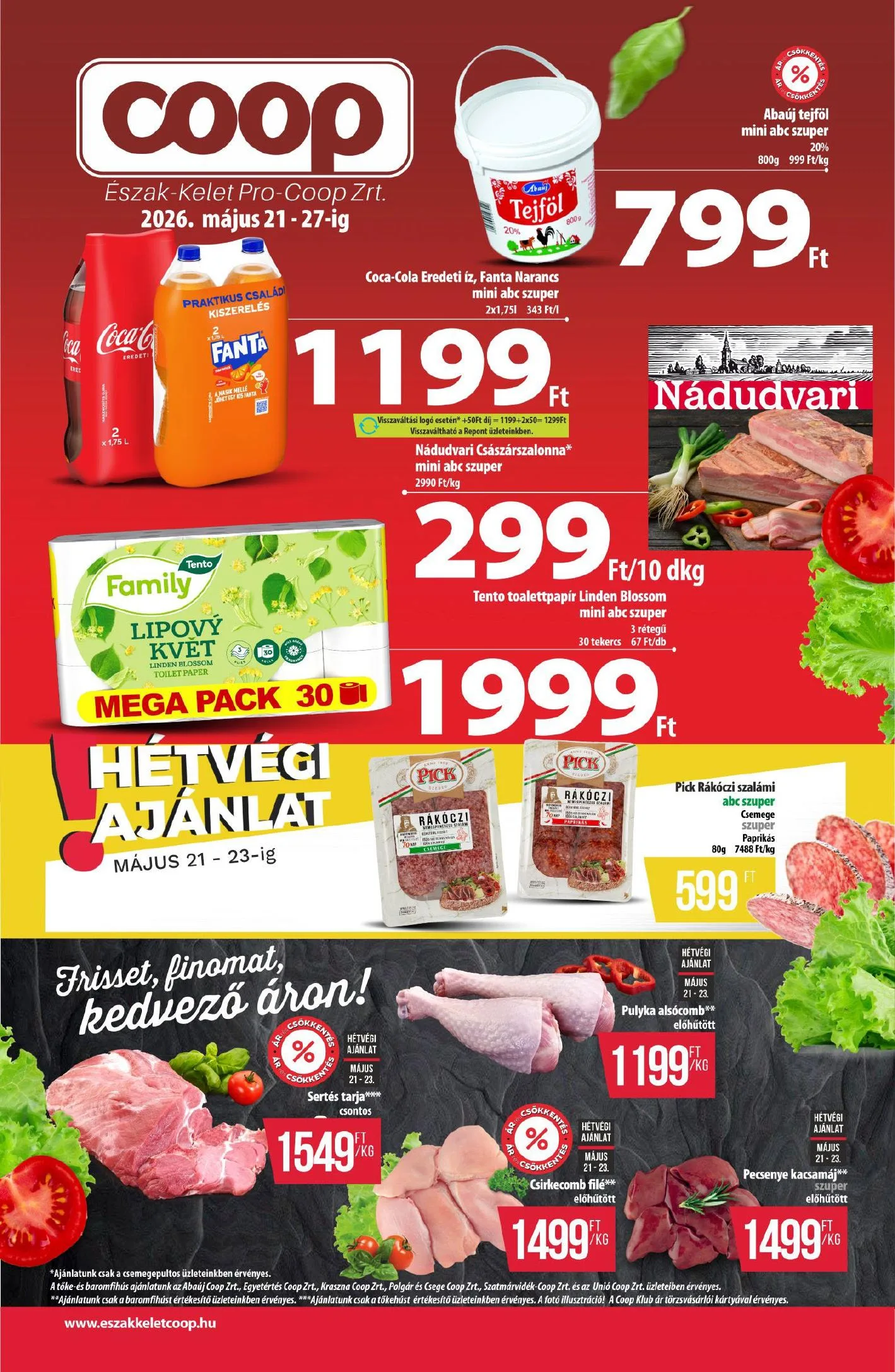 Coop akciós újság Észak-Kelet 05.21–05.27