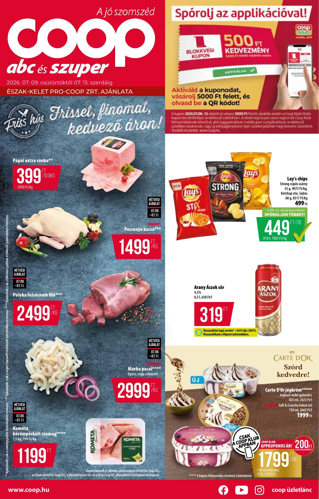 Coop akciós újság Észak-Kelet 07.09–07.15