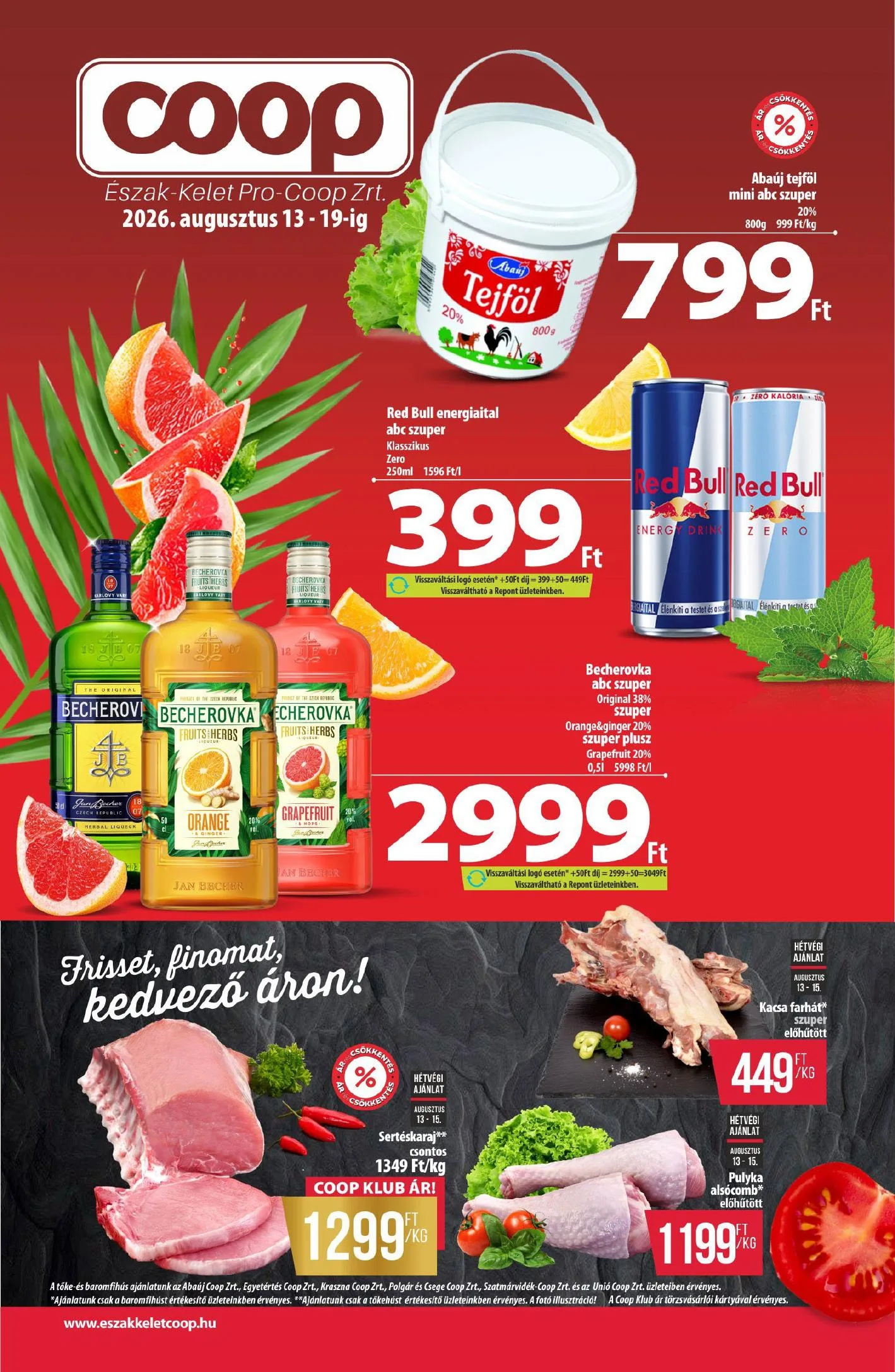 Coop akciós újság Észak-Kelet 08.13–08.19