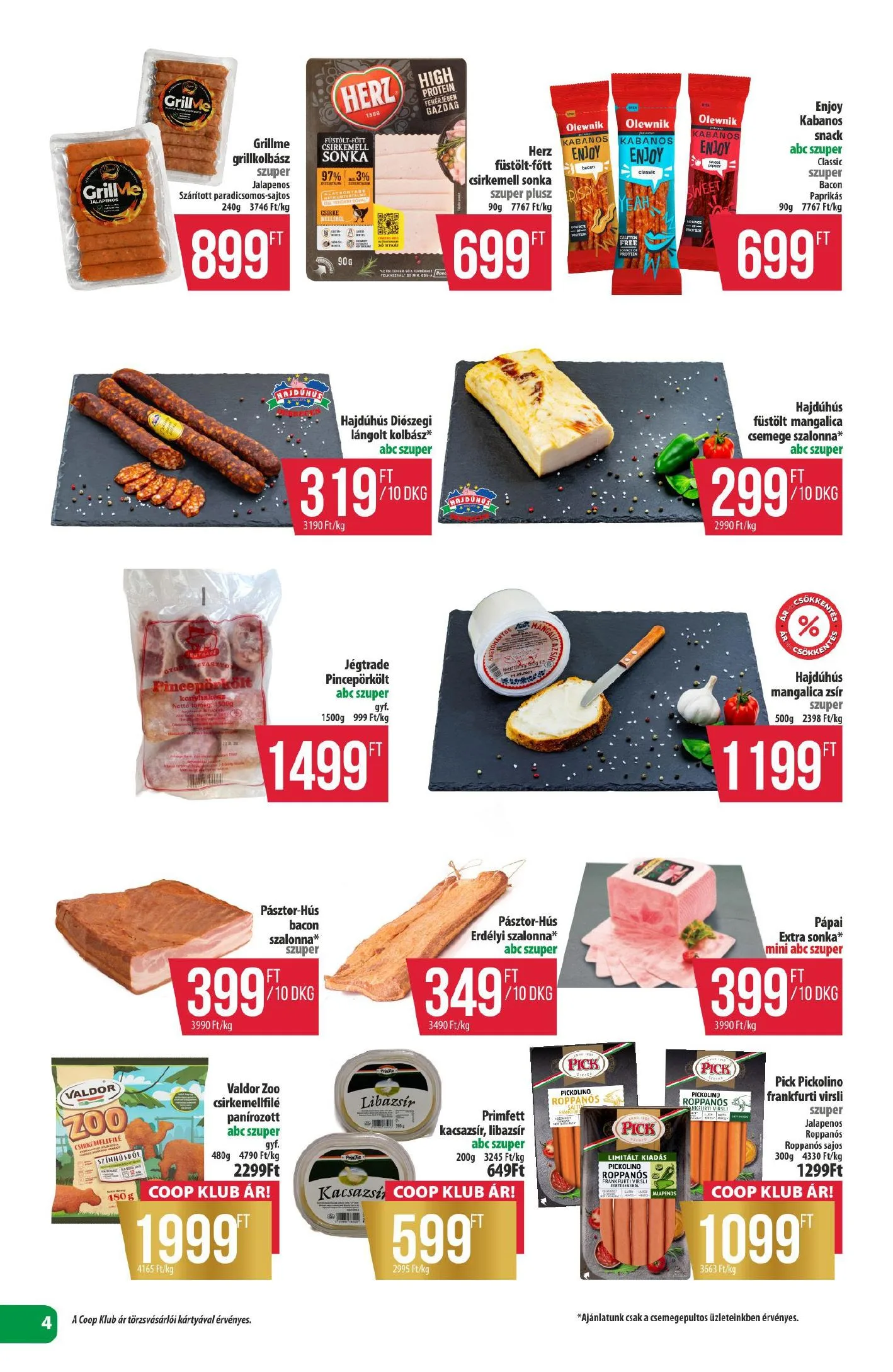 Coop akciós újság Észak-Kelet 08.13–08.19 – 4. oldal