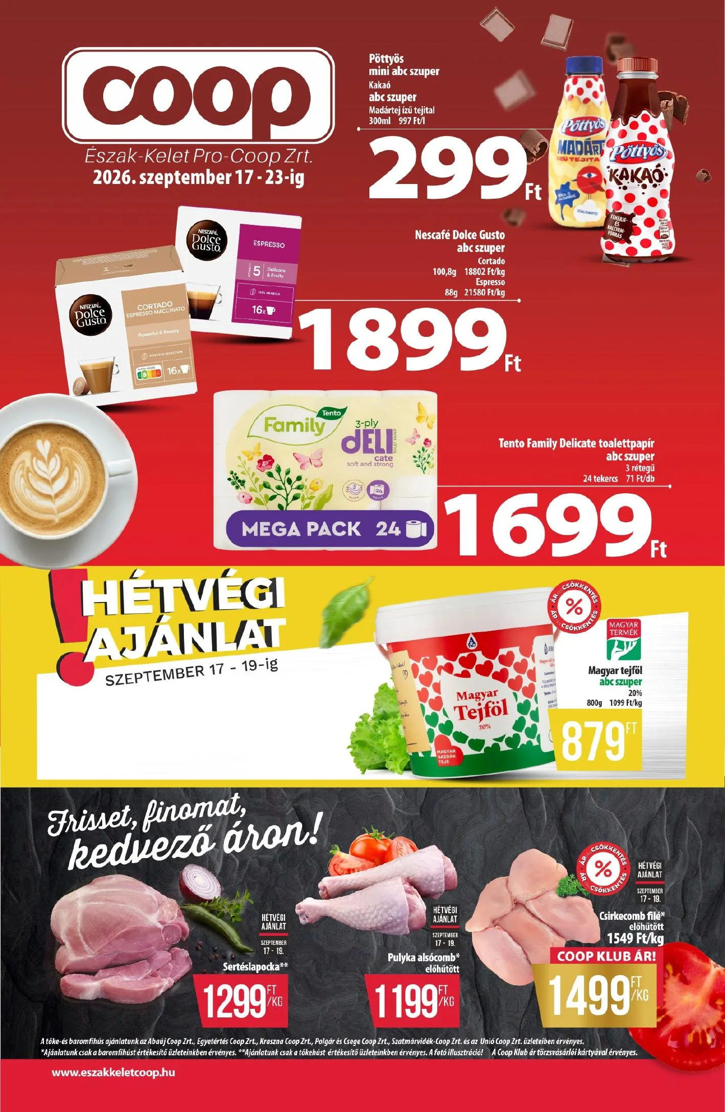 Coop akciós újság Észak-Kelet 09.17–09.23