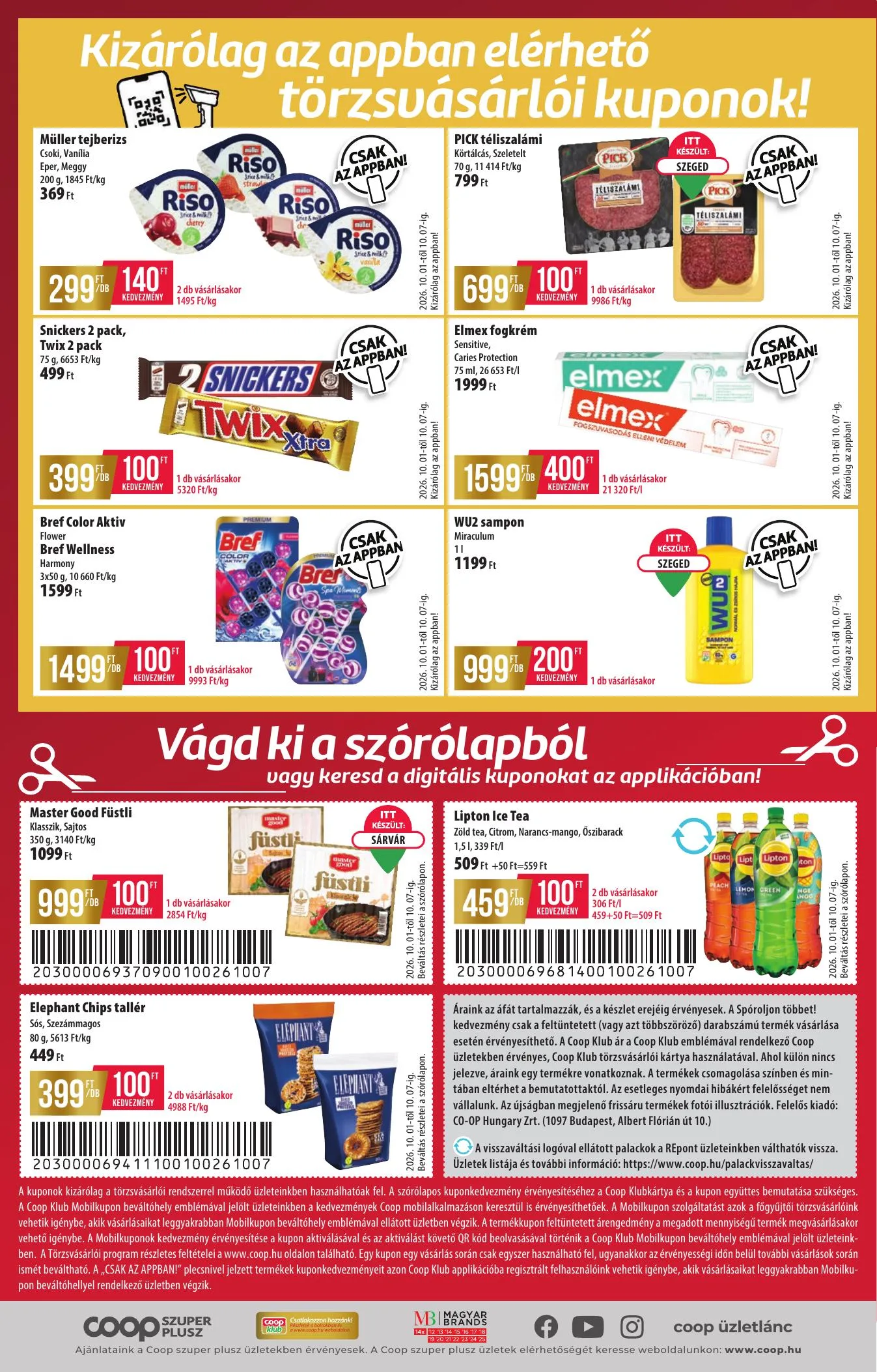 Coop akciós újság Észak-Kelet 10.01–10.07 – 12. oldal