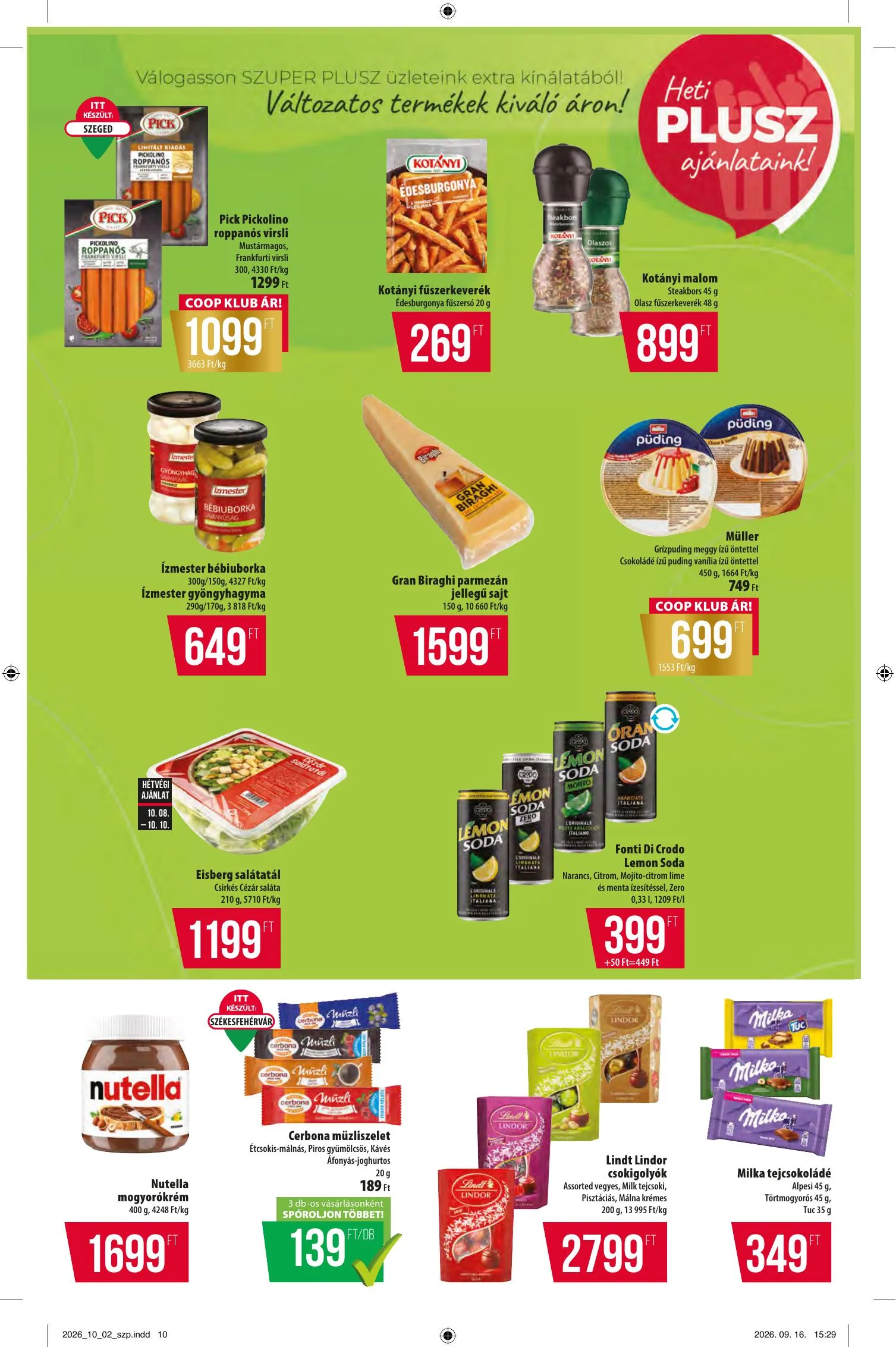 Coop akciós újság Észak-Kelet 10.08–10.14 – 10. oldal