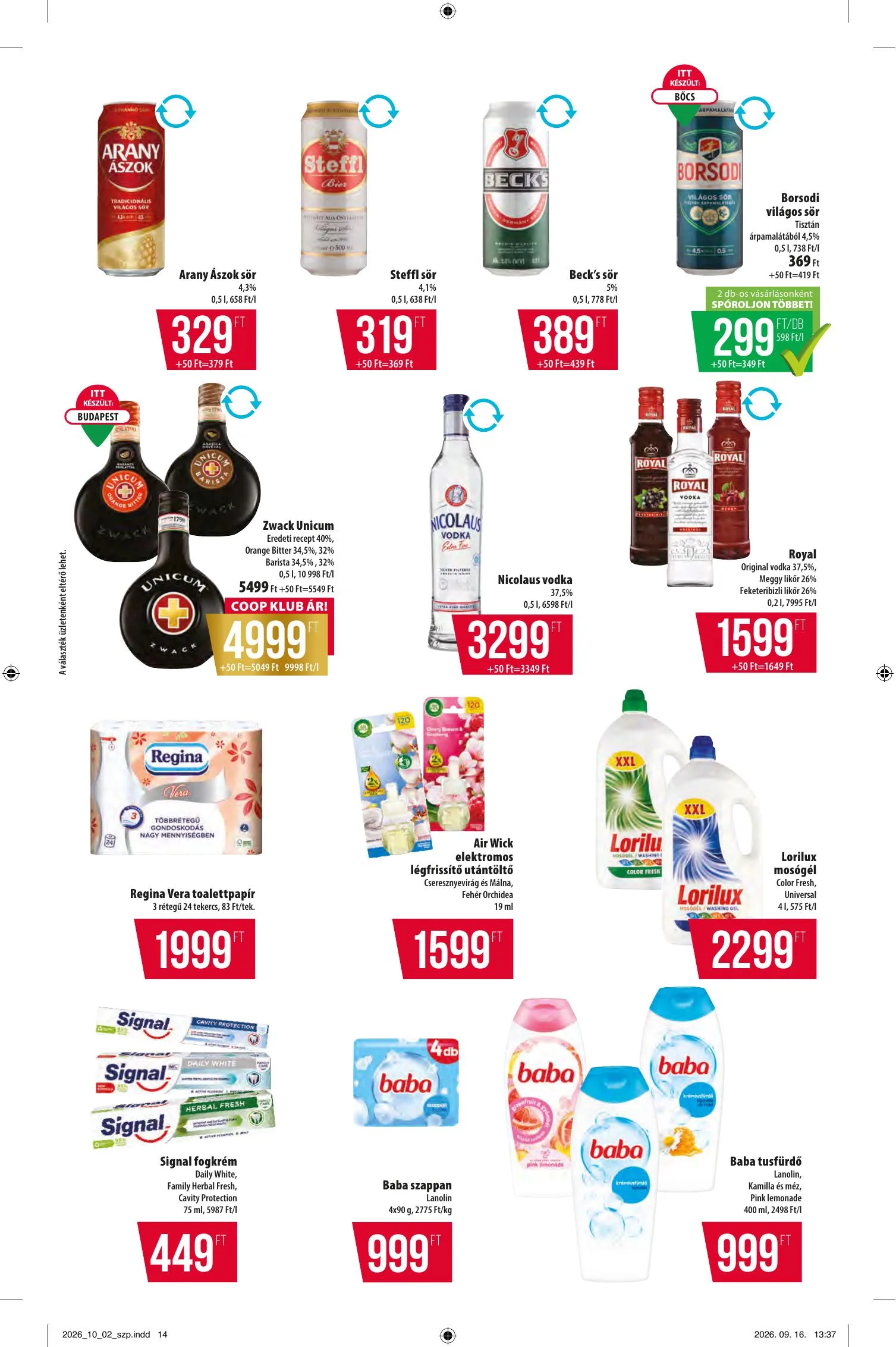 Coop akciós újság Észak-Kelet 10.08–10.14 – 14. oldal