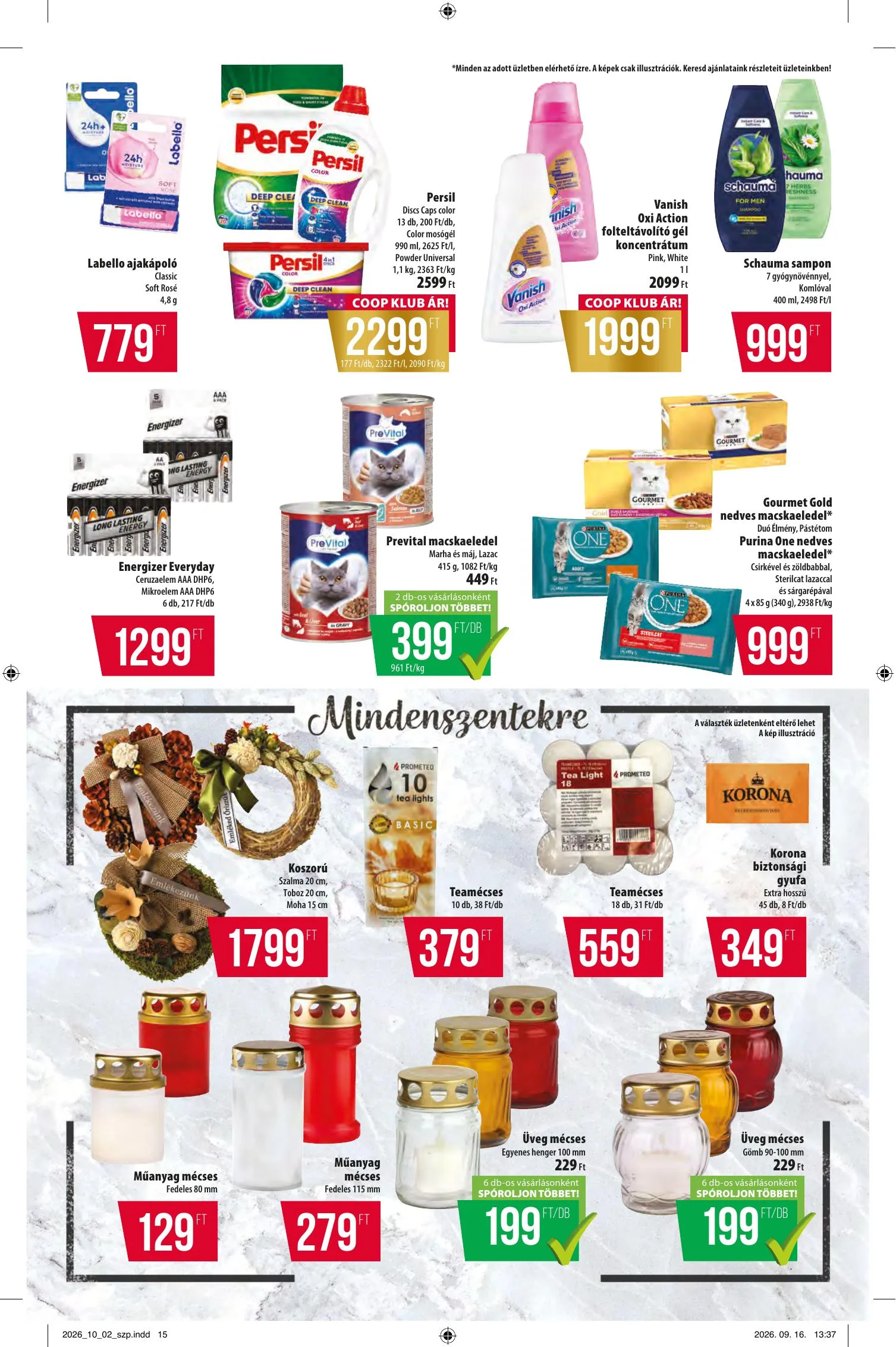 Coop akciós újság Észak-Kelet 10.08–10.14 – 15. oldal