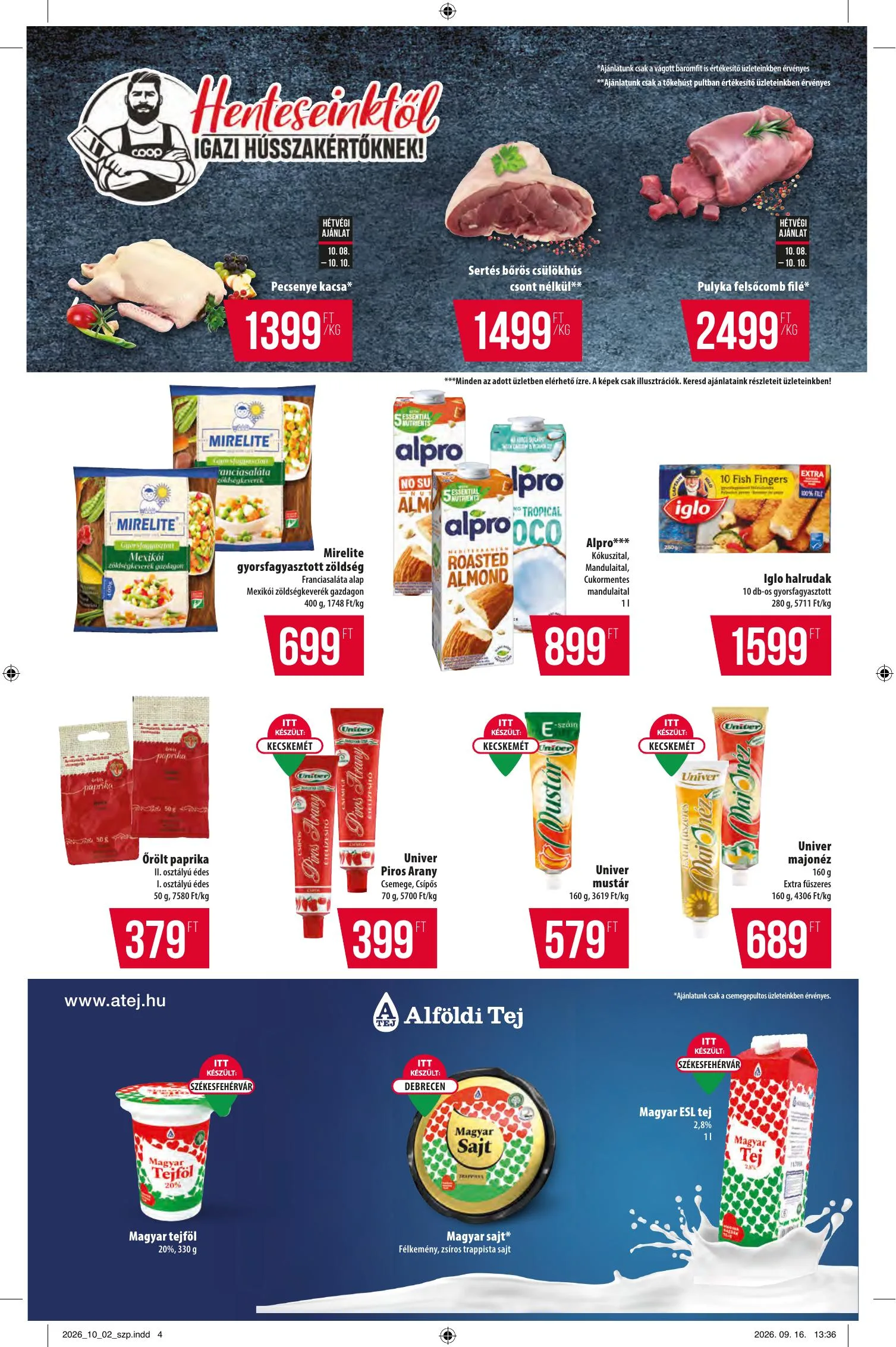 Coop akciós újság Észak-Kelet 10.08–10.14 – 4. oldal